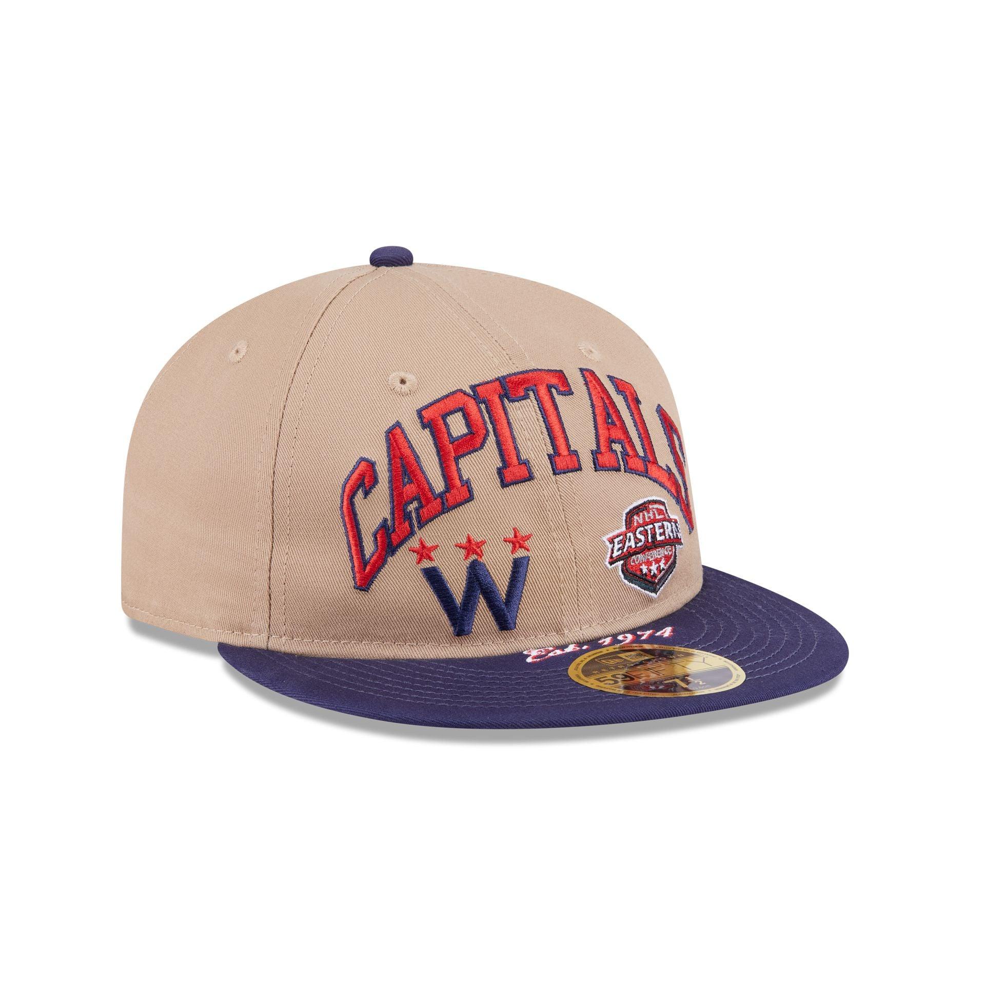 Washington Capitals Camel Retro Crown 59FIFTY Fitted Hat Male Product Image