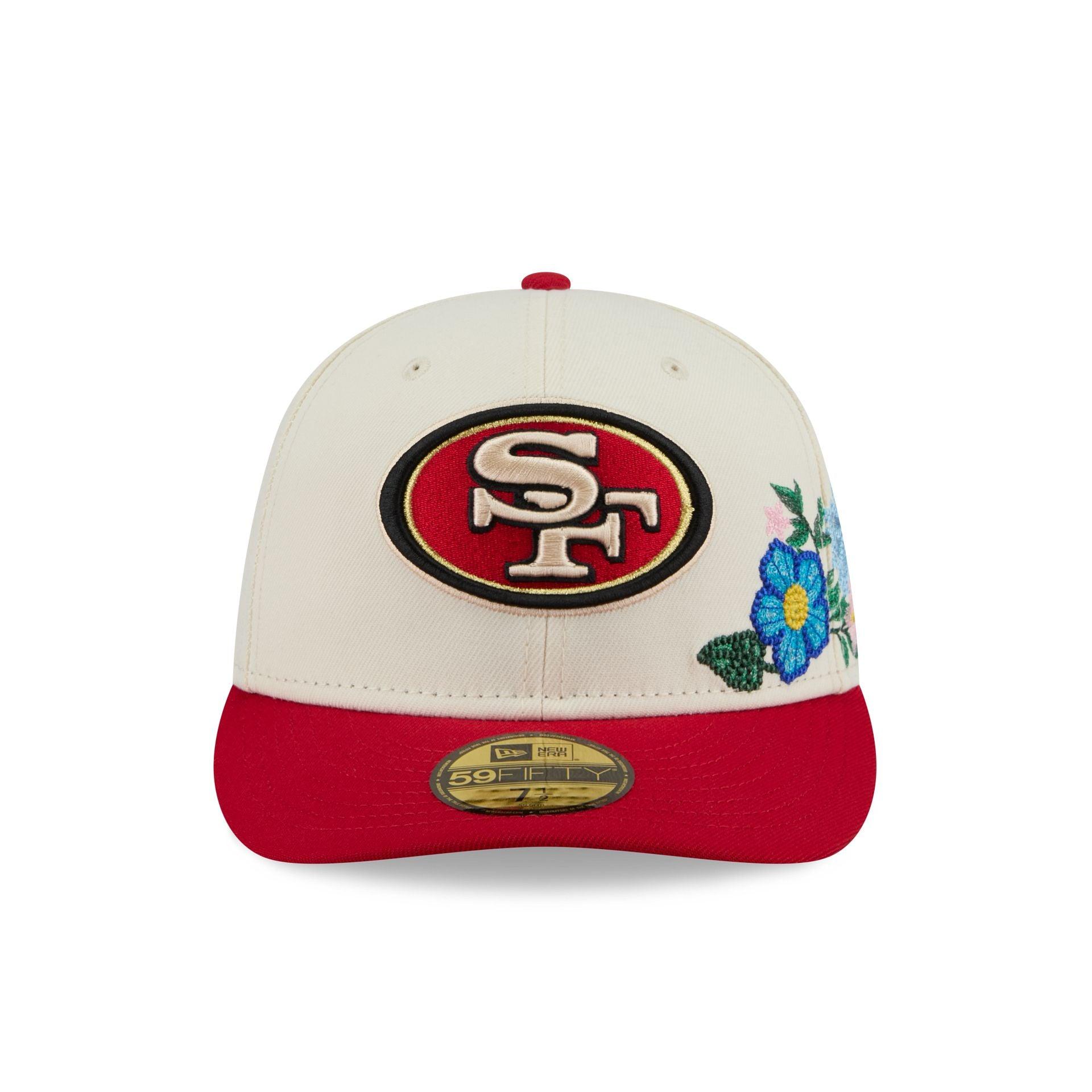 San Francisco 49ers Tonal Florals White 59FIFTY Fitted Hat Male Product Image