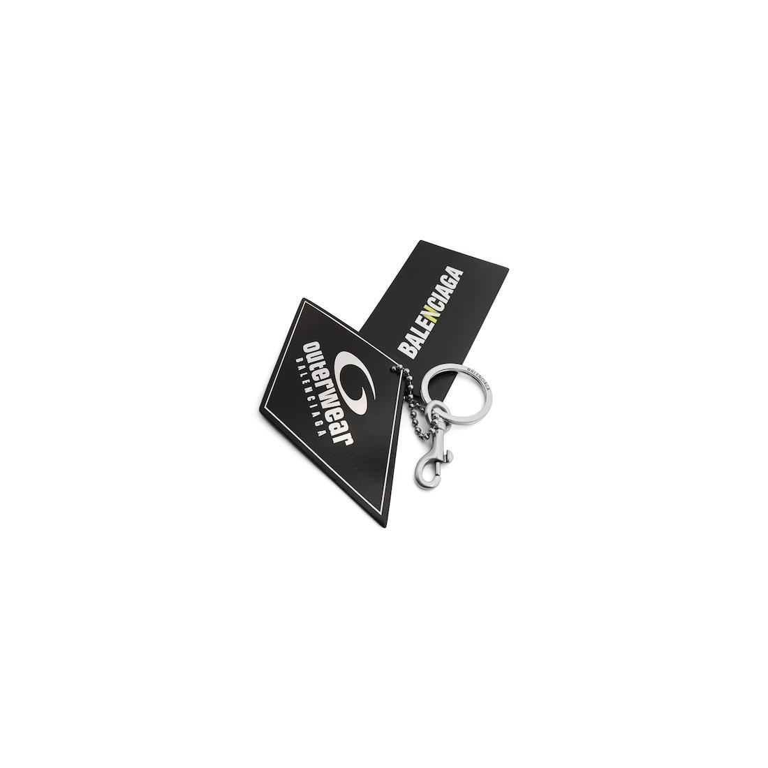 Men's Keychain 2 Tags Charm in Black/yellow Product Image