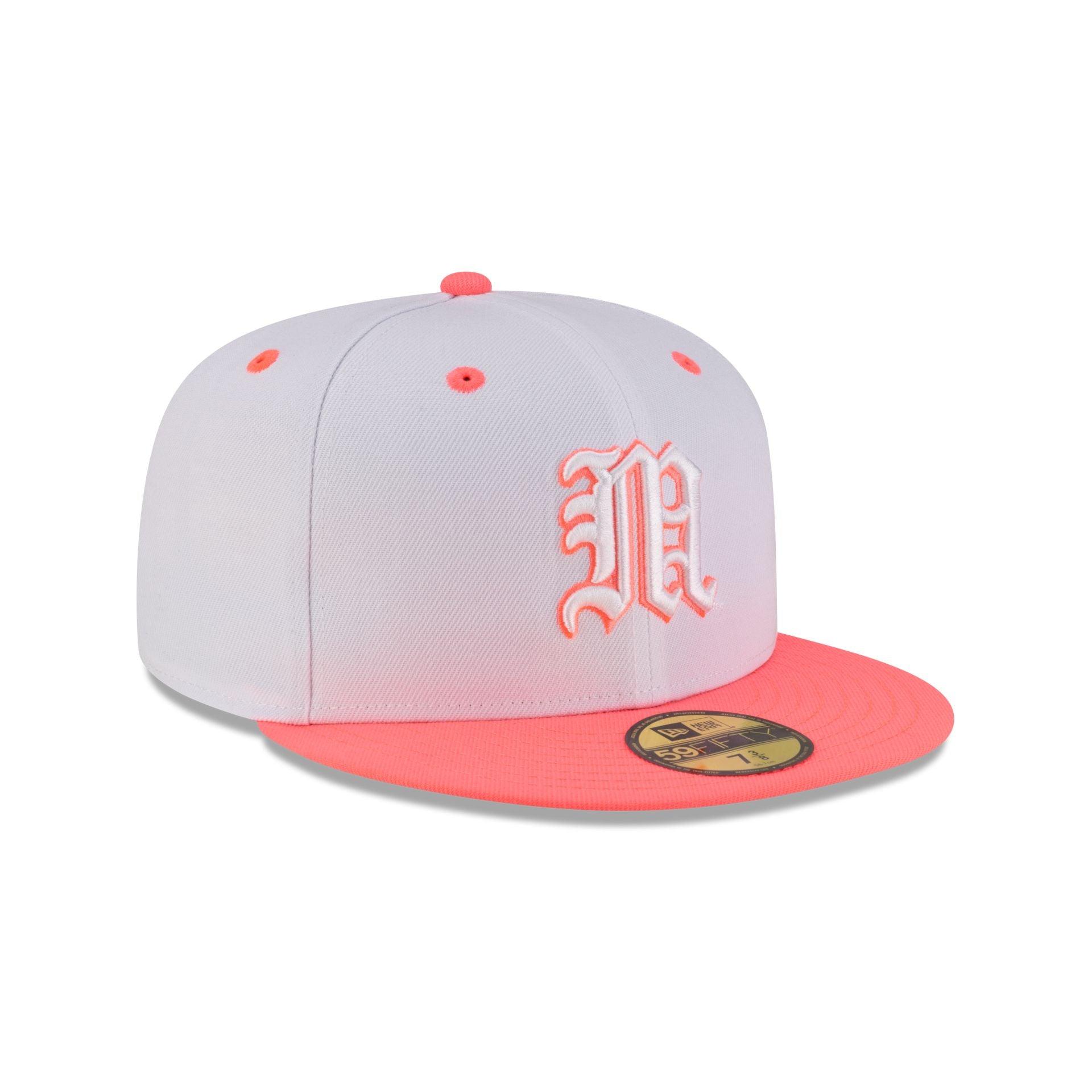 Miami Hurricanes Chrome Pink 59FIFTY Fitted Hat Male Product Image