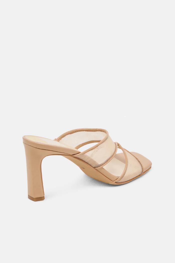 Gitel Heels - Light Tan Mesh Product Image