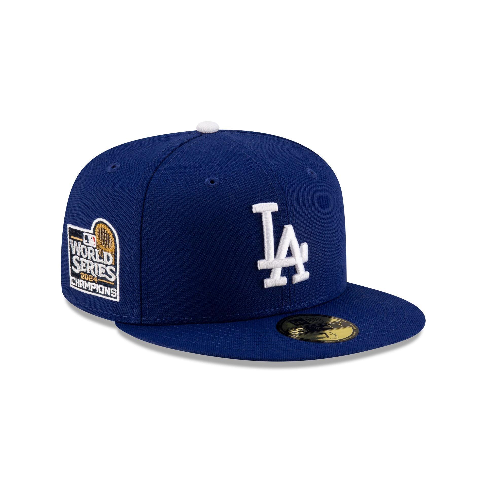 Los Angeles Dodgers 2024 World Series Champions Dark Royal 59FIFTY Fitted Hat Male Product Image