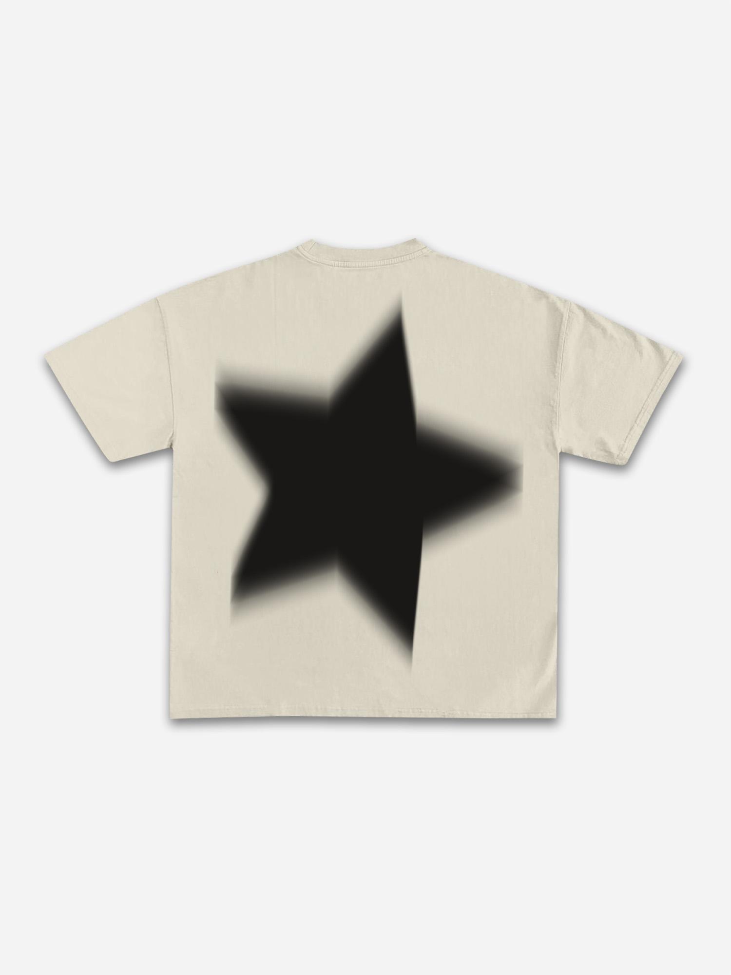 Men's Casual Virtual Shadow Graphics Cotton Short Sleeve T-Shirt Product Image