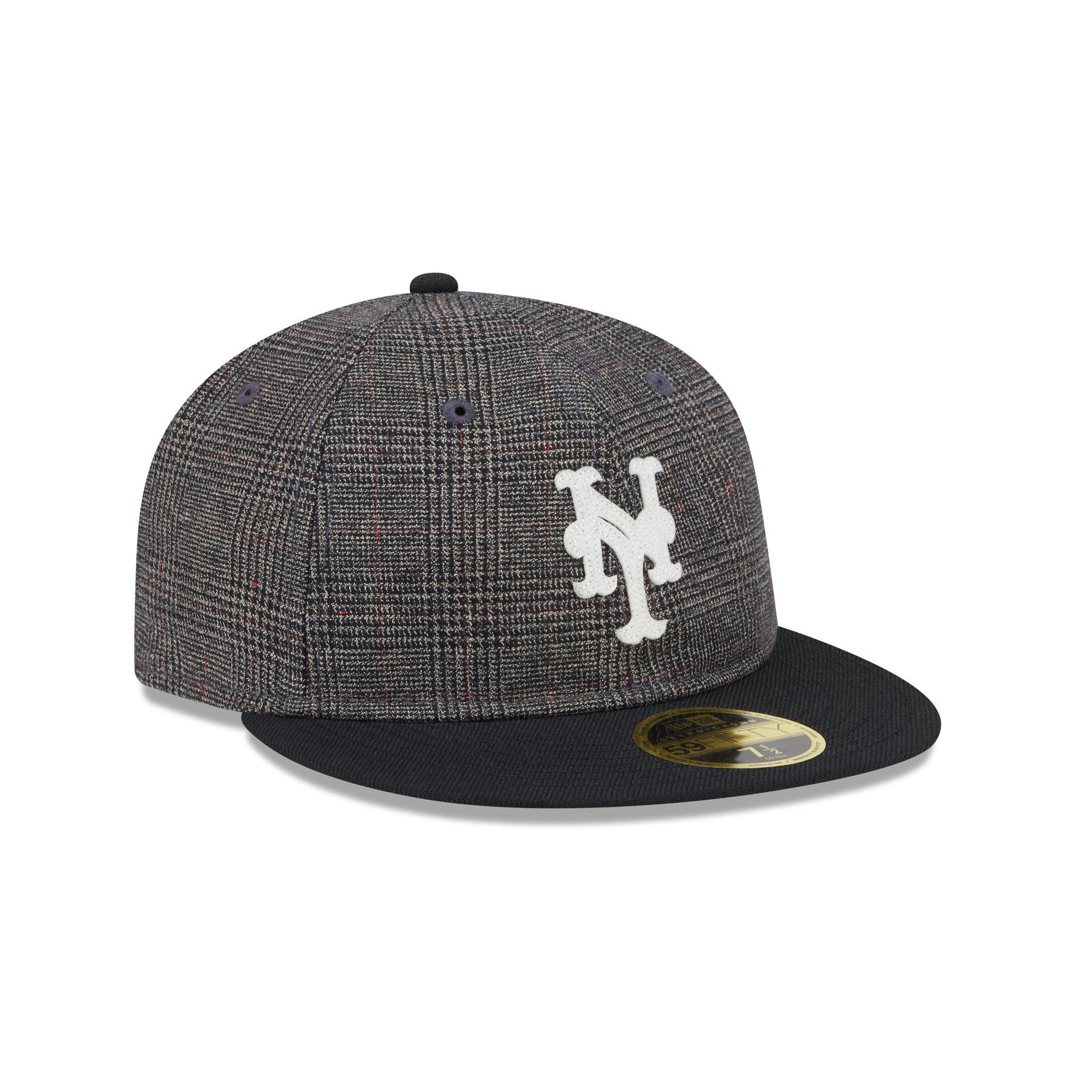 New York Mets Plaid Retro Crown 59FIFTY Fitted Hat Male Product Image