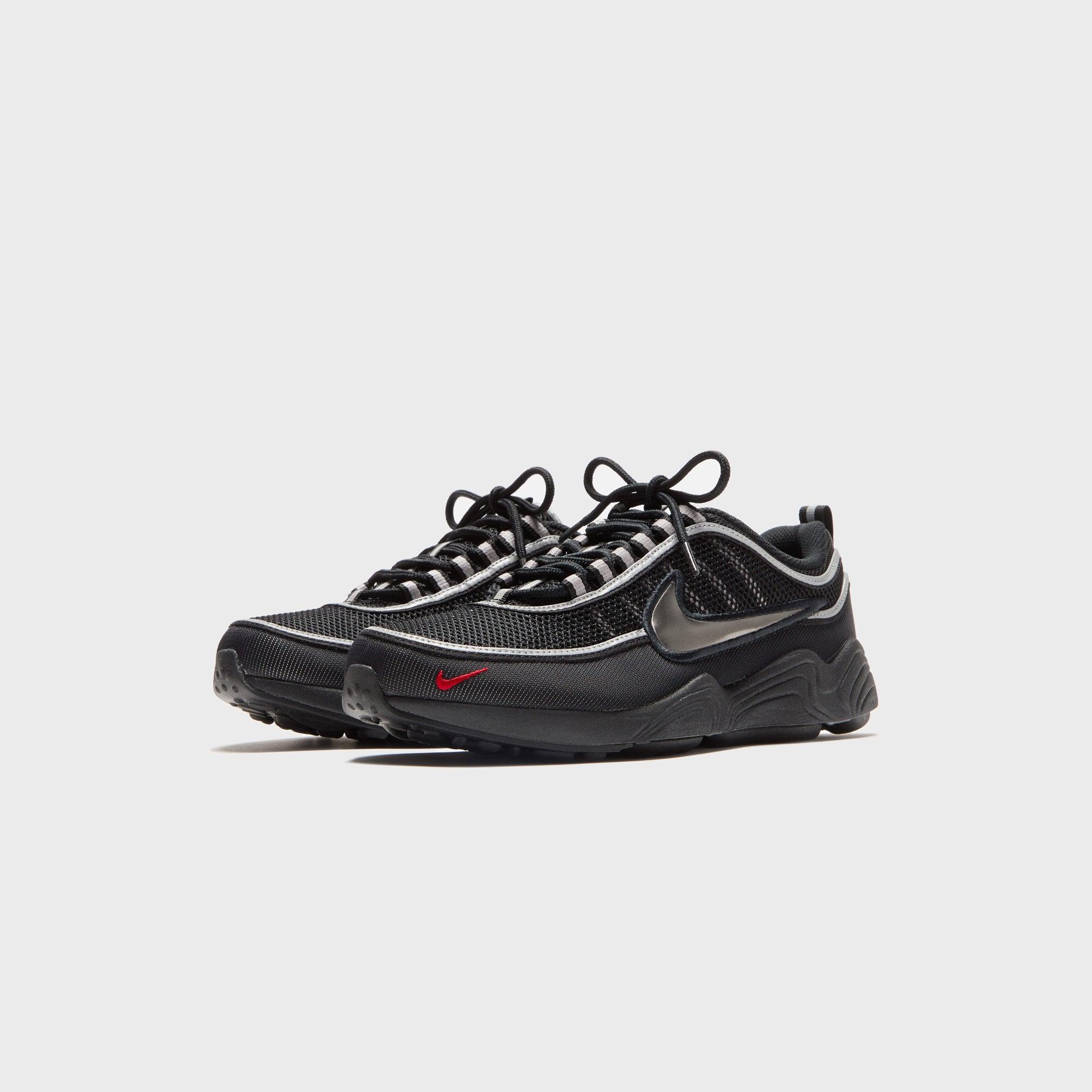 Nike Air Zoom Spiridon - Black / Metallic Silver / Sport Red Male Product Image