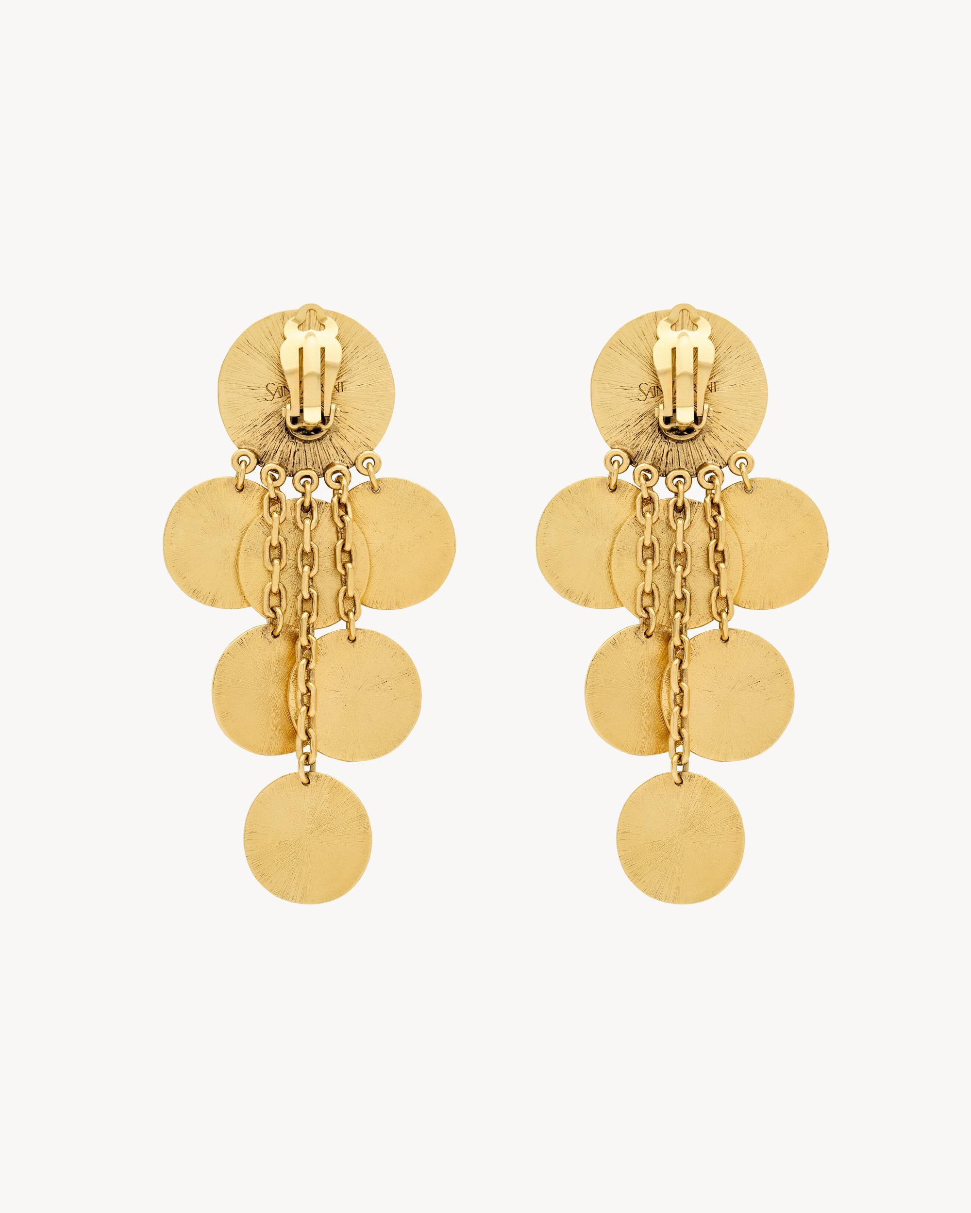 YVES SAINT LAURENT charm earrings in metal Product Image