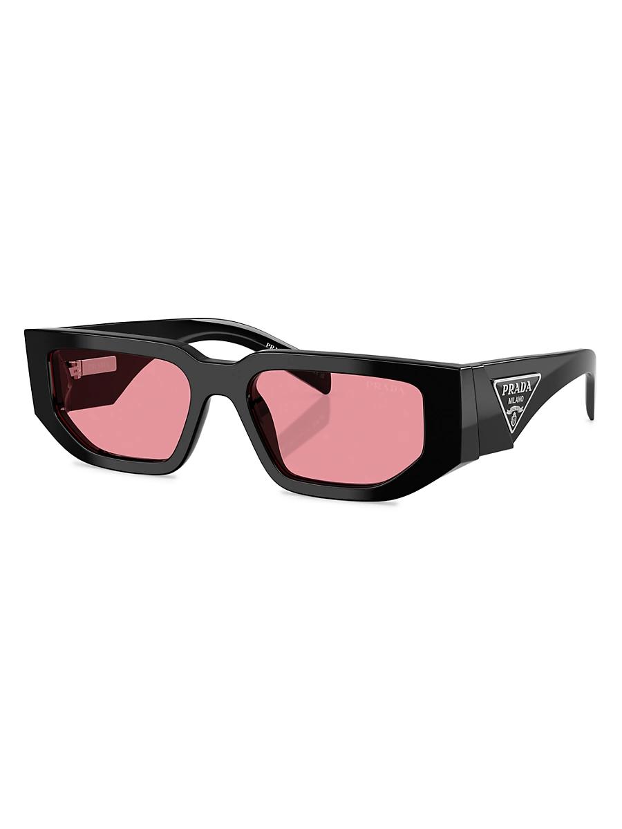 Mens 54MM Rectangular Sunglasses Product Image