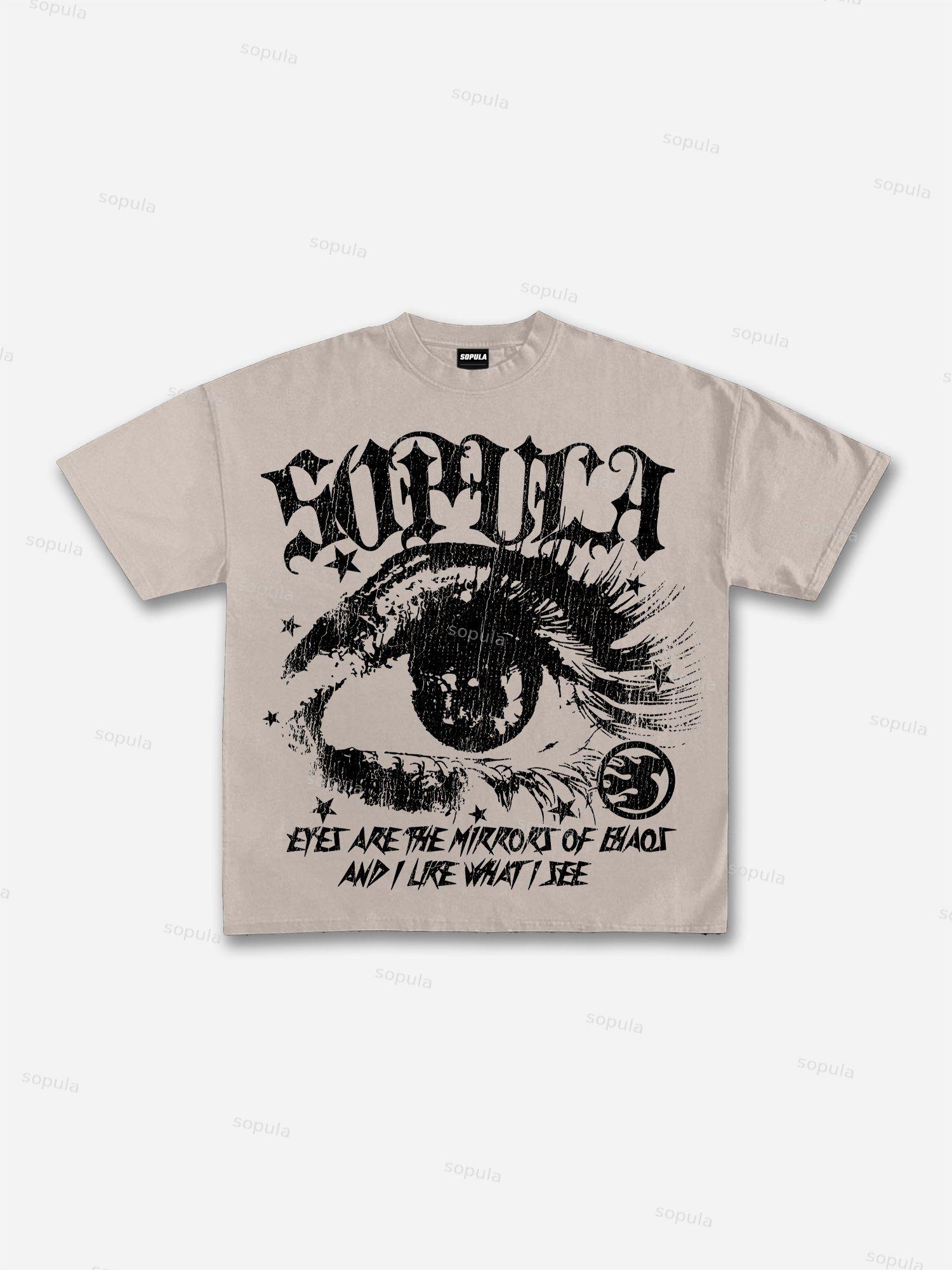 Sopula Star Eyes Graphic Cotton T-shirt Product Image