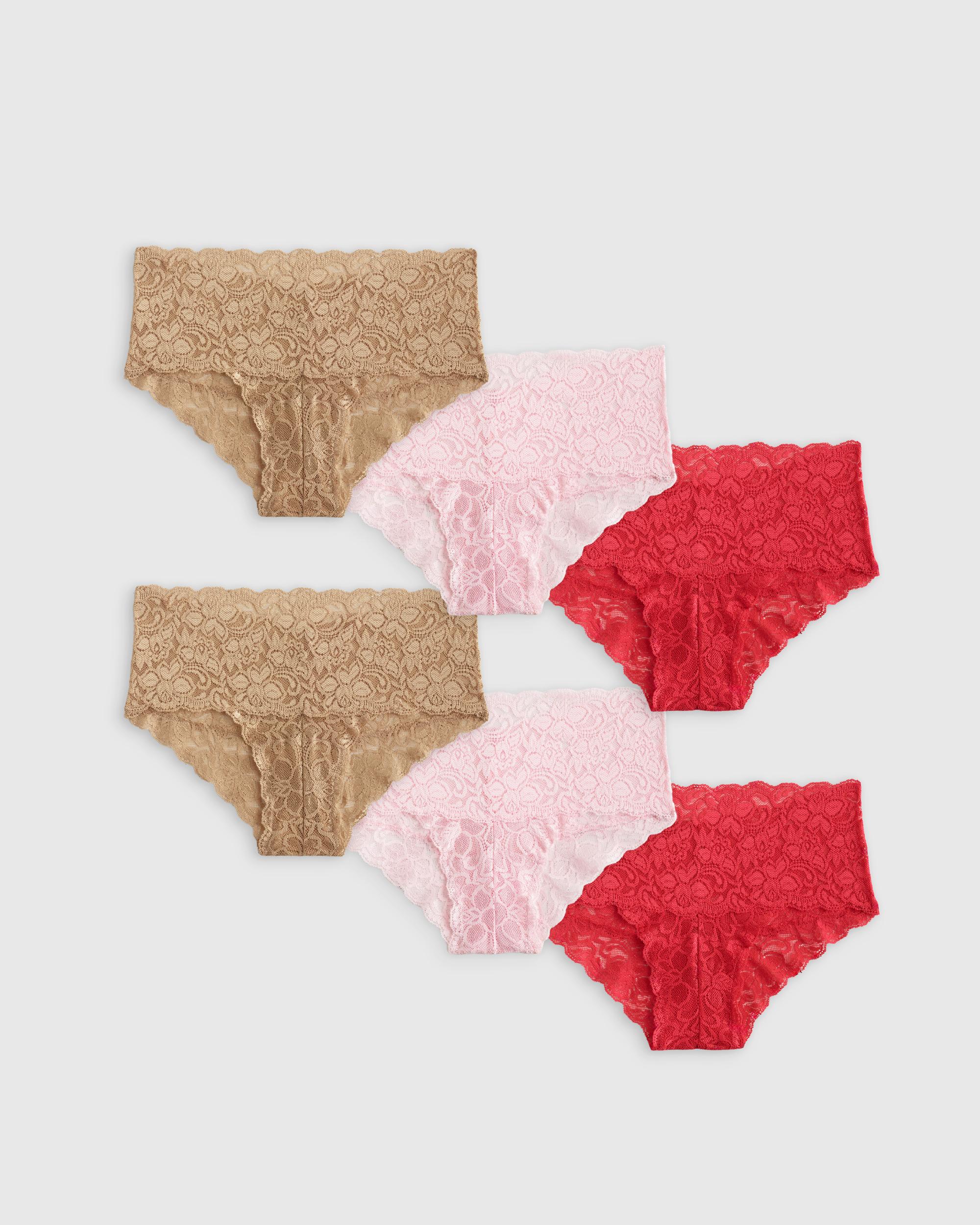 Quince | Women's Stretch Lace Cheeky Brief Nylon/Spandex Product Image