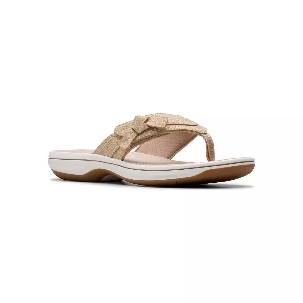 Clarks® Cloudsteppers Breeze Dalia Women's Flip Flop Sandals, Size: 9, Brown Interest Product Image