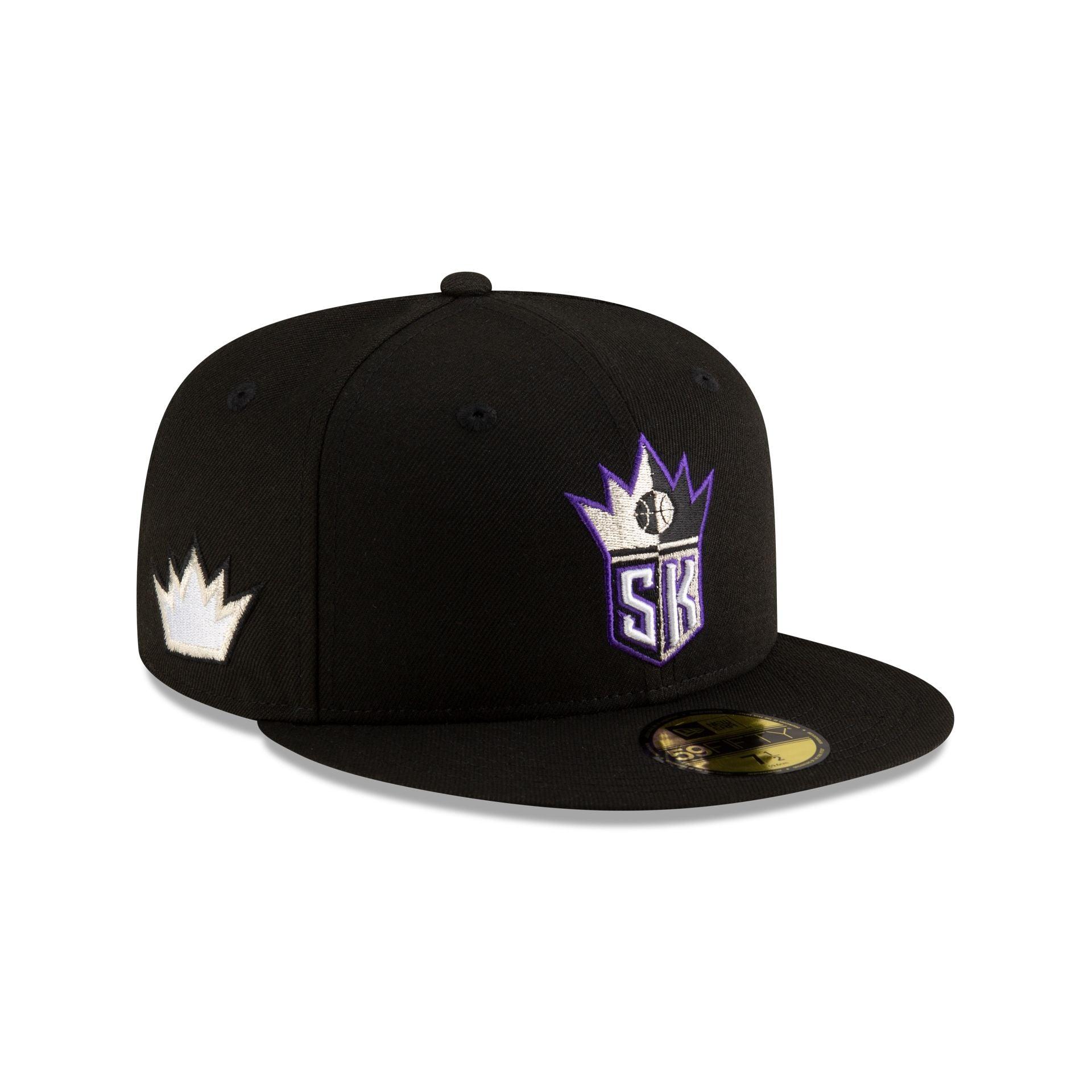 Sacramento Kings Classic Edition Black 59FIFTY Fitted Hat Male Product Image