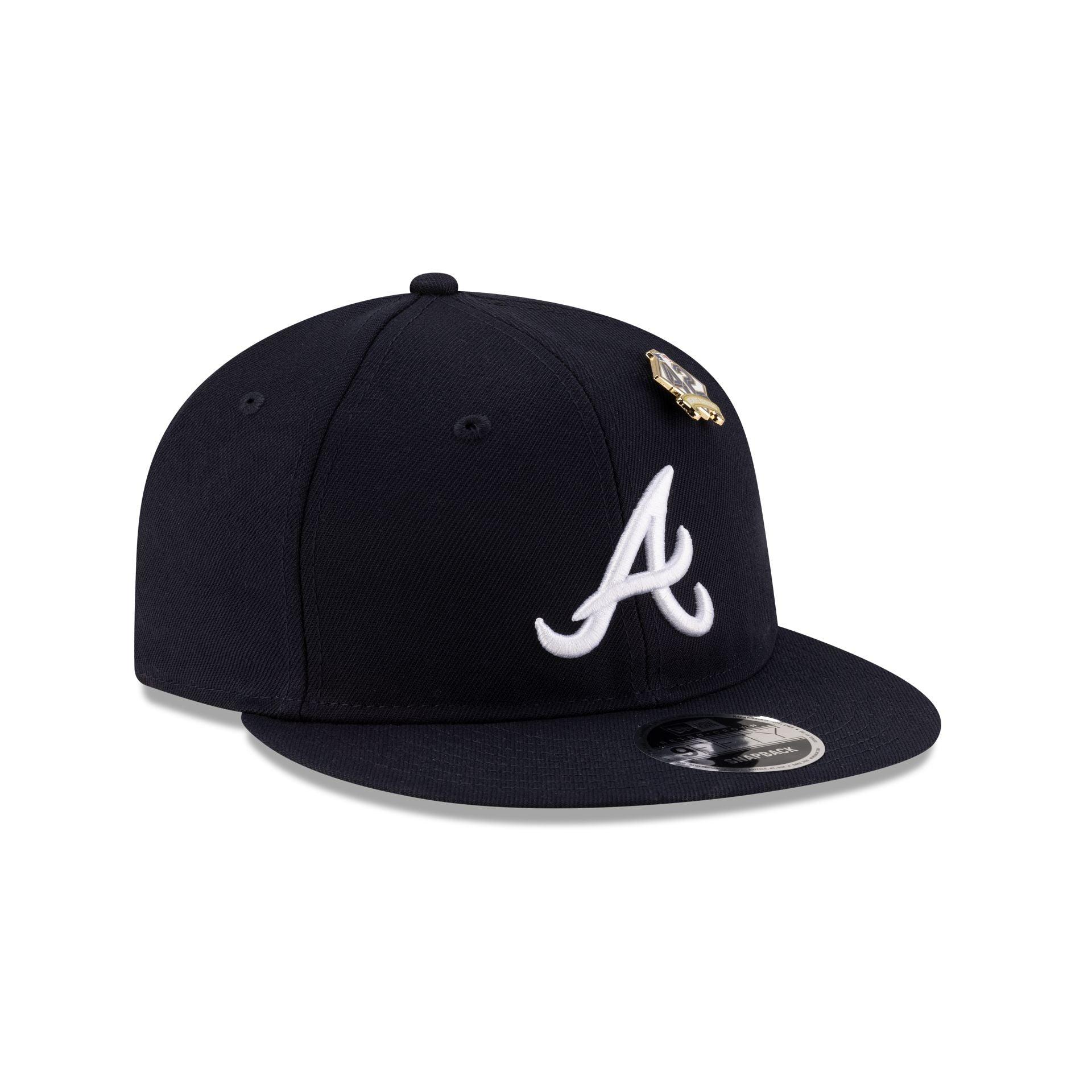 Atlanta Braves Jackie Robinson Day 2025 Retro Crown 9FIFTY Snapback Hat Male Product Image