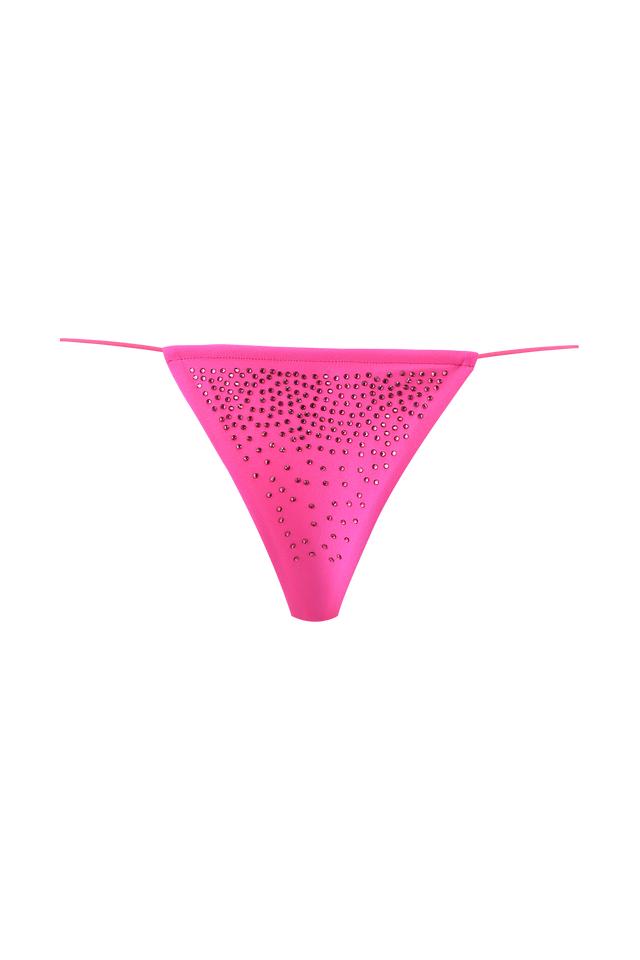BAMBI DIAMANTE BIKINI TOP - NEON PINK Product Image