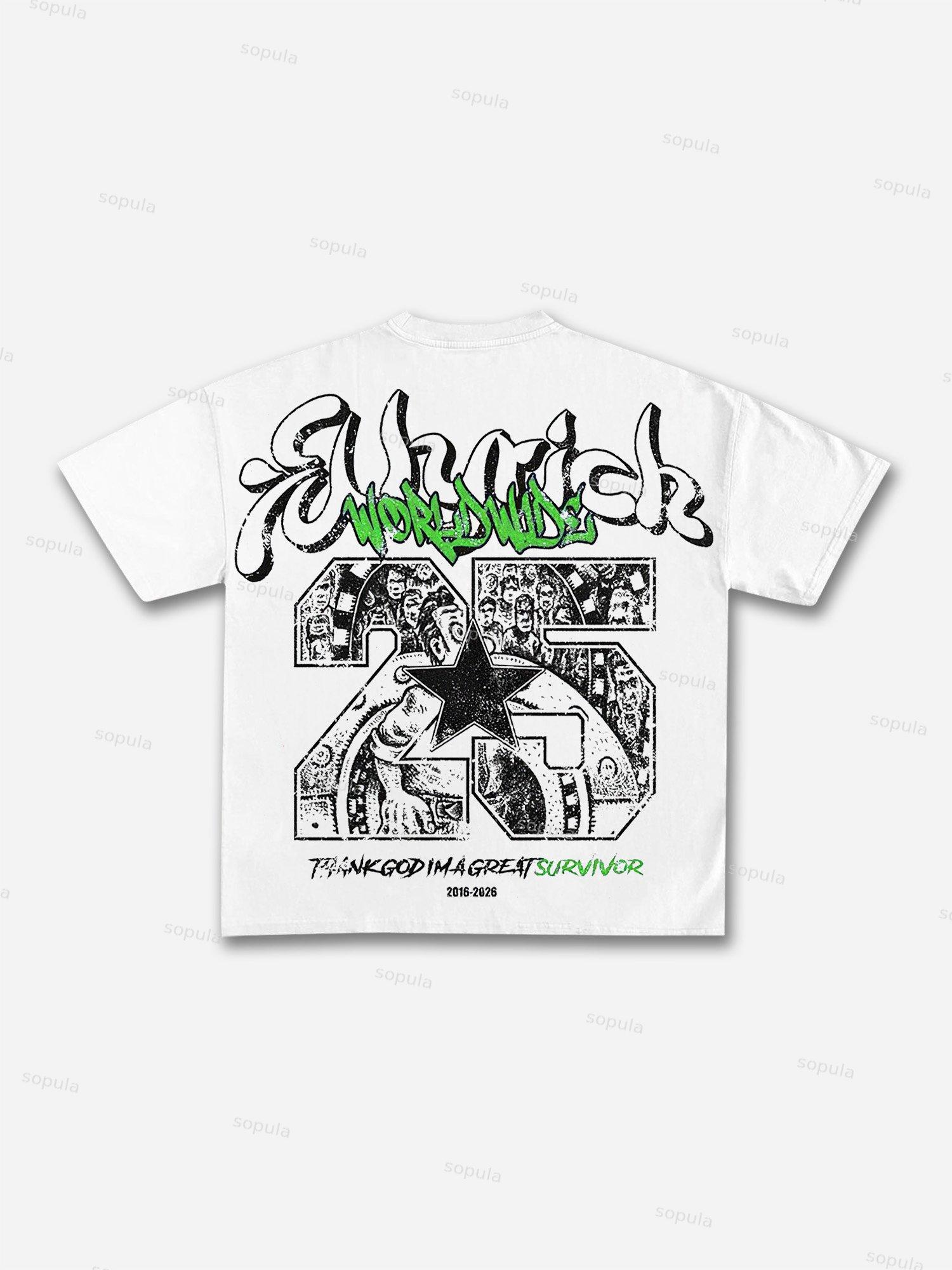 Sopula Y2k Vintage Fly Rich Graphic Cotton T-Shirt Product Image