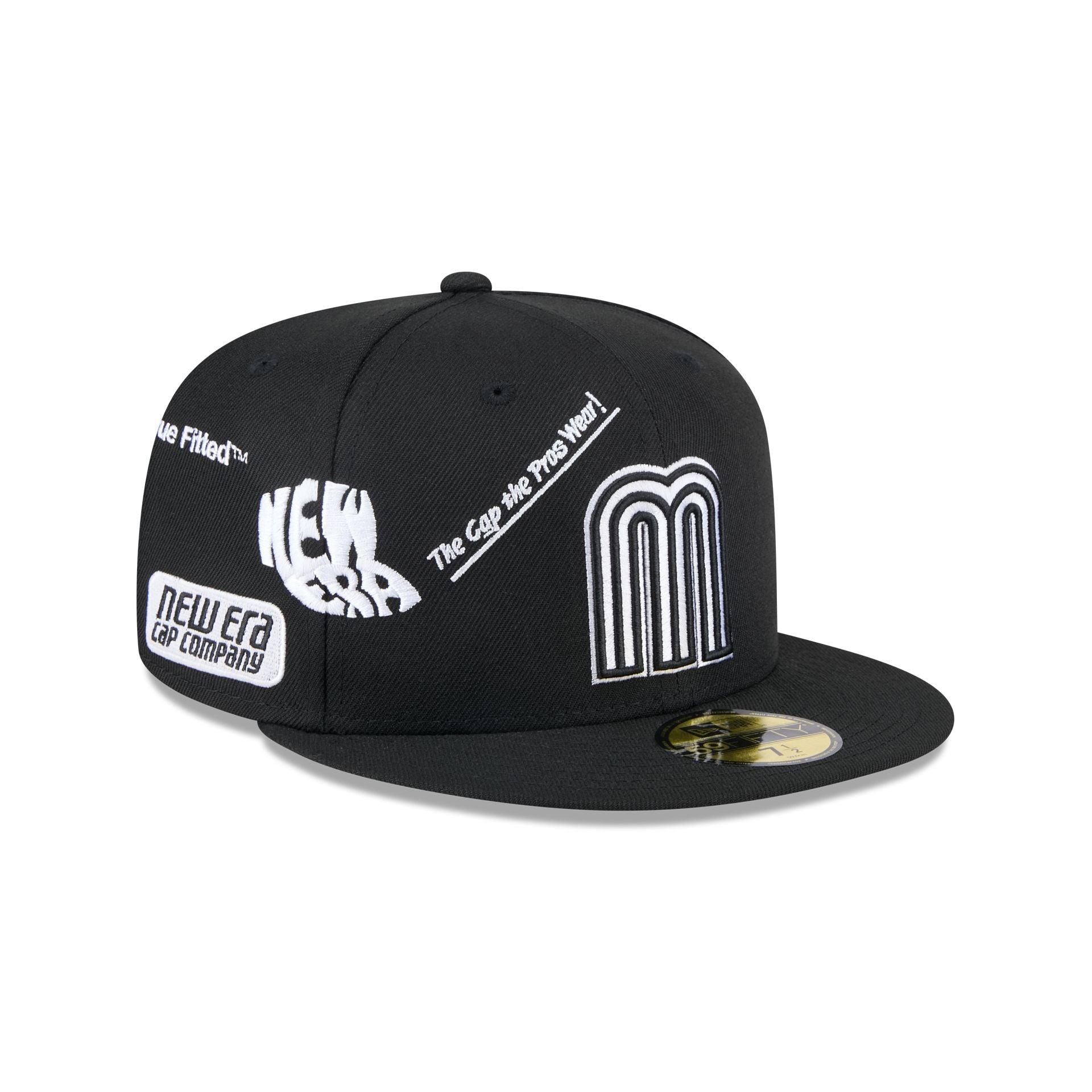 Mexico Baseball New Era Anniversary Logos Black 59FIFTY Fitted Hat Male Product Image