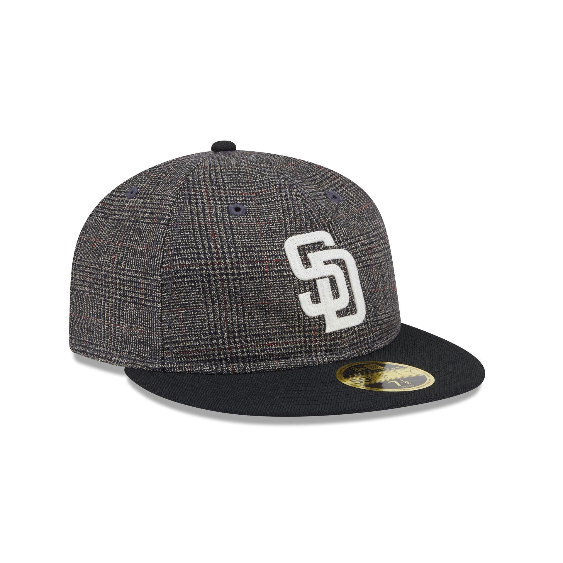 San Diego Padres Plaid Retro Crown 59FIFTY Fitted Hat Male Product Image