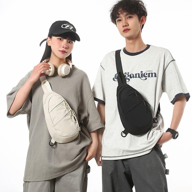 Plain Zip Sling Bag Product Image