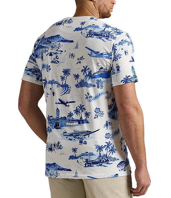 Polo Ralph Lauren Big & Tall Classic Fit Island Print Polo Bear Jersey Short Sleeve T-Shirt Product Image