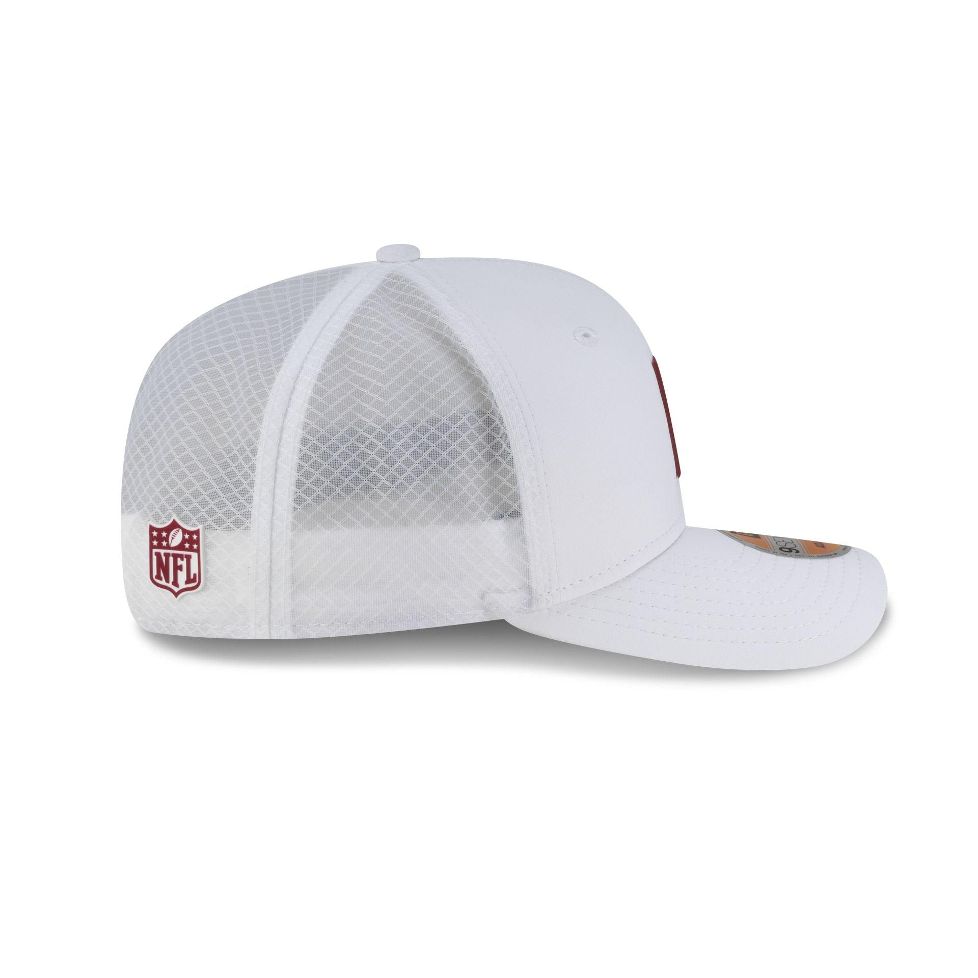 Washington Commanders 2025 Sideline Hot Weather White 9SEVENTY Trucker Hat Male Product Image