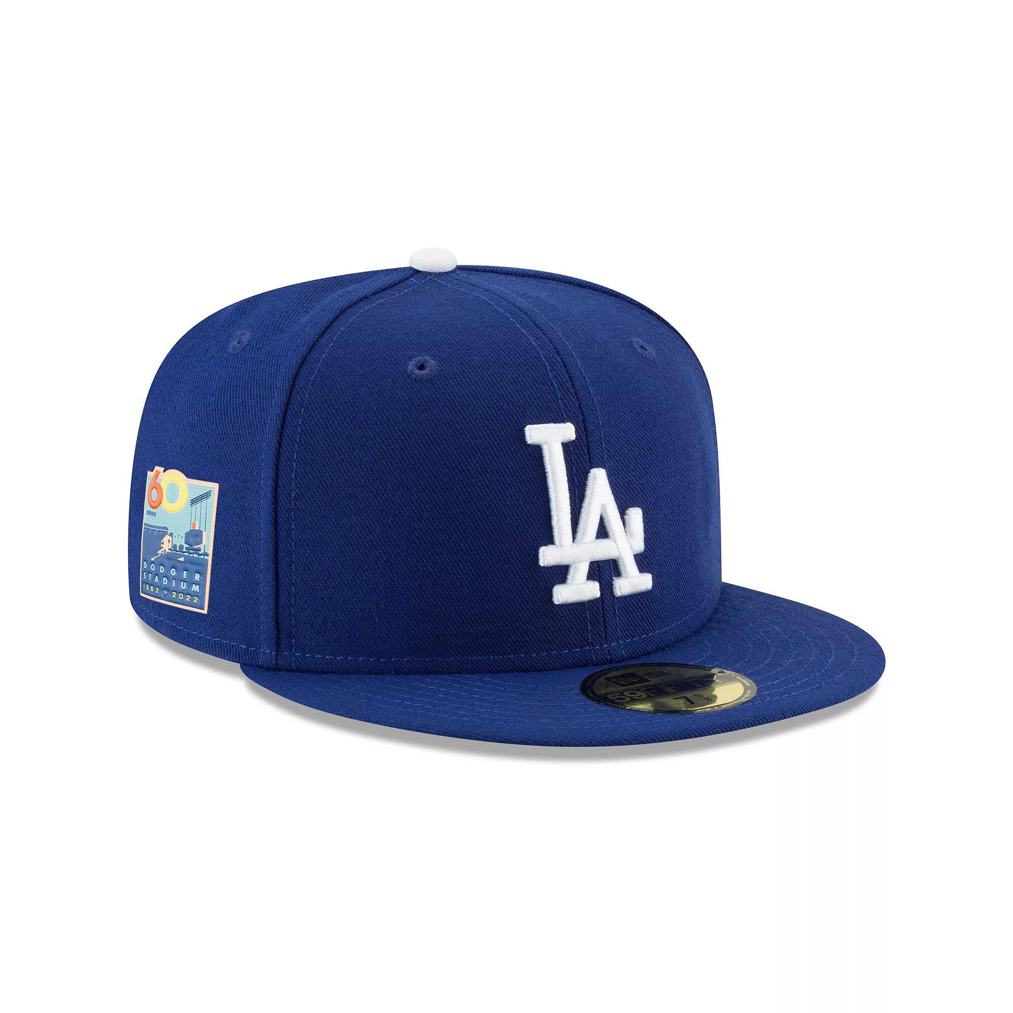 Men's New Era Royal Los Angeles Dodgers 60th Anniversary Authentic Collection On-Field 59FIFTY Fitted Hat, Size: 8, Blue Product Image
