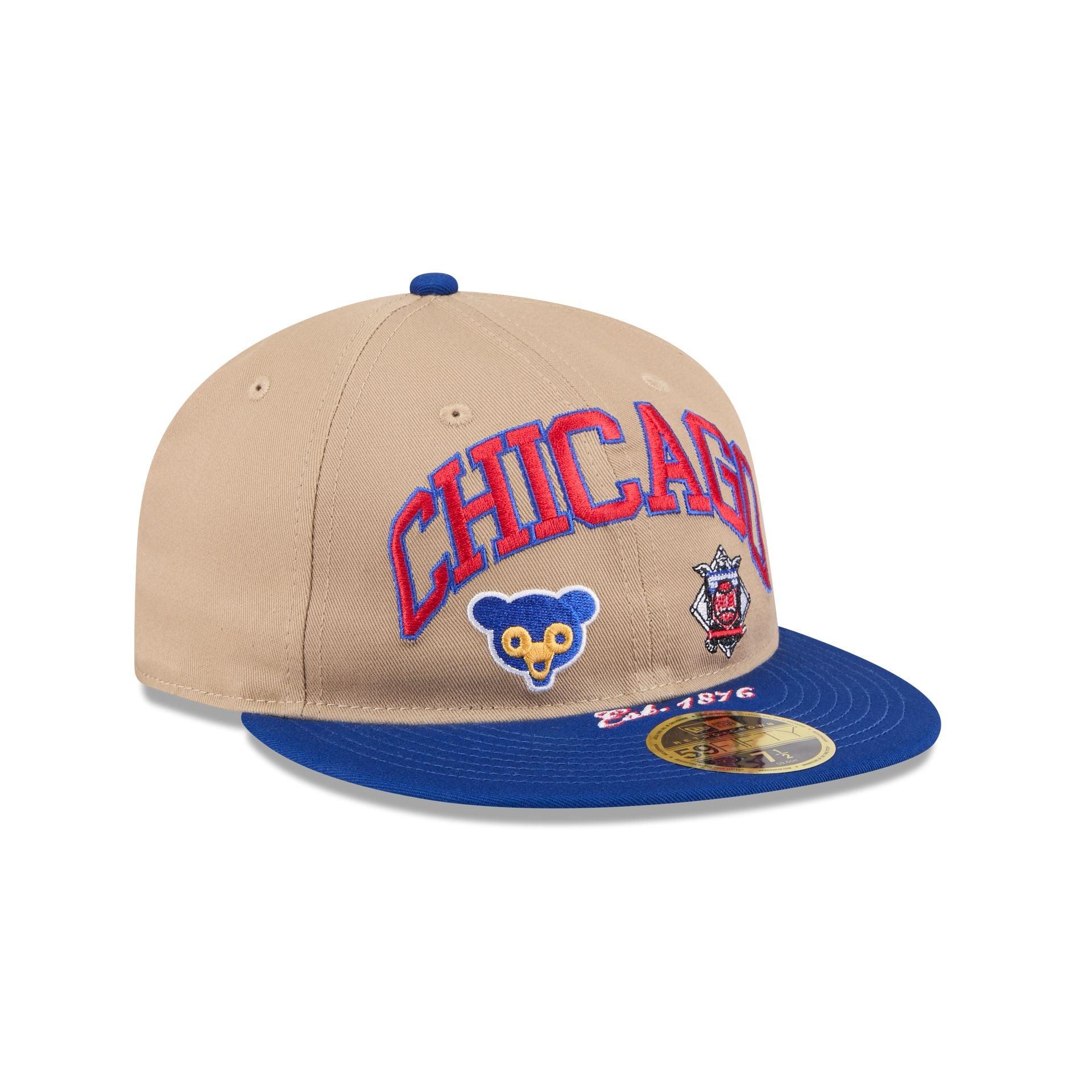 Chicago Cubs Camel Retro Crown 59FIFTY Fitted Hat Male Product Image