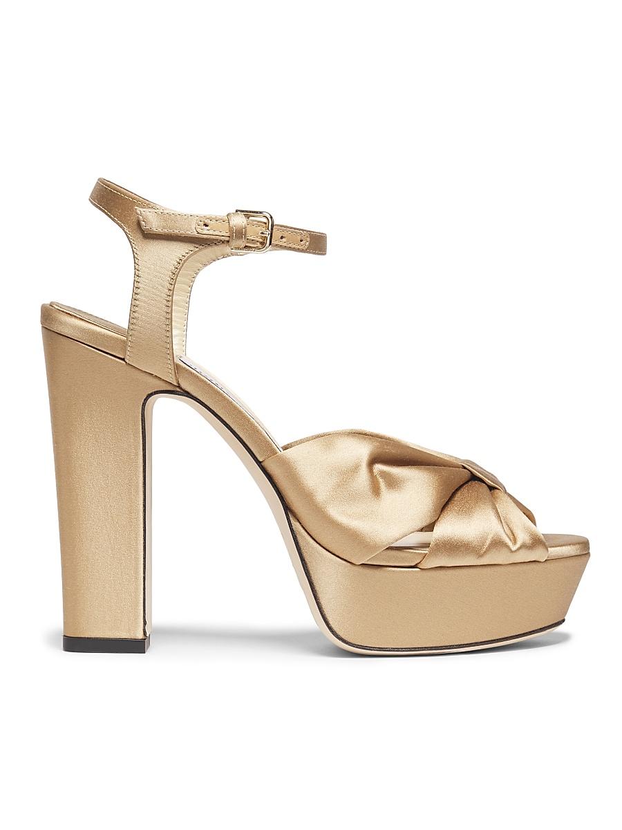Womens Heloise 120MM Satin Platform Sandals Product Image