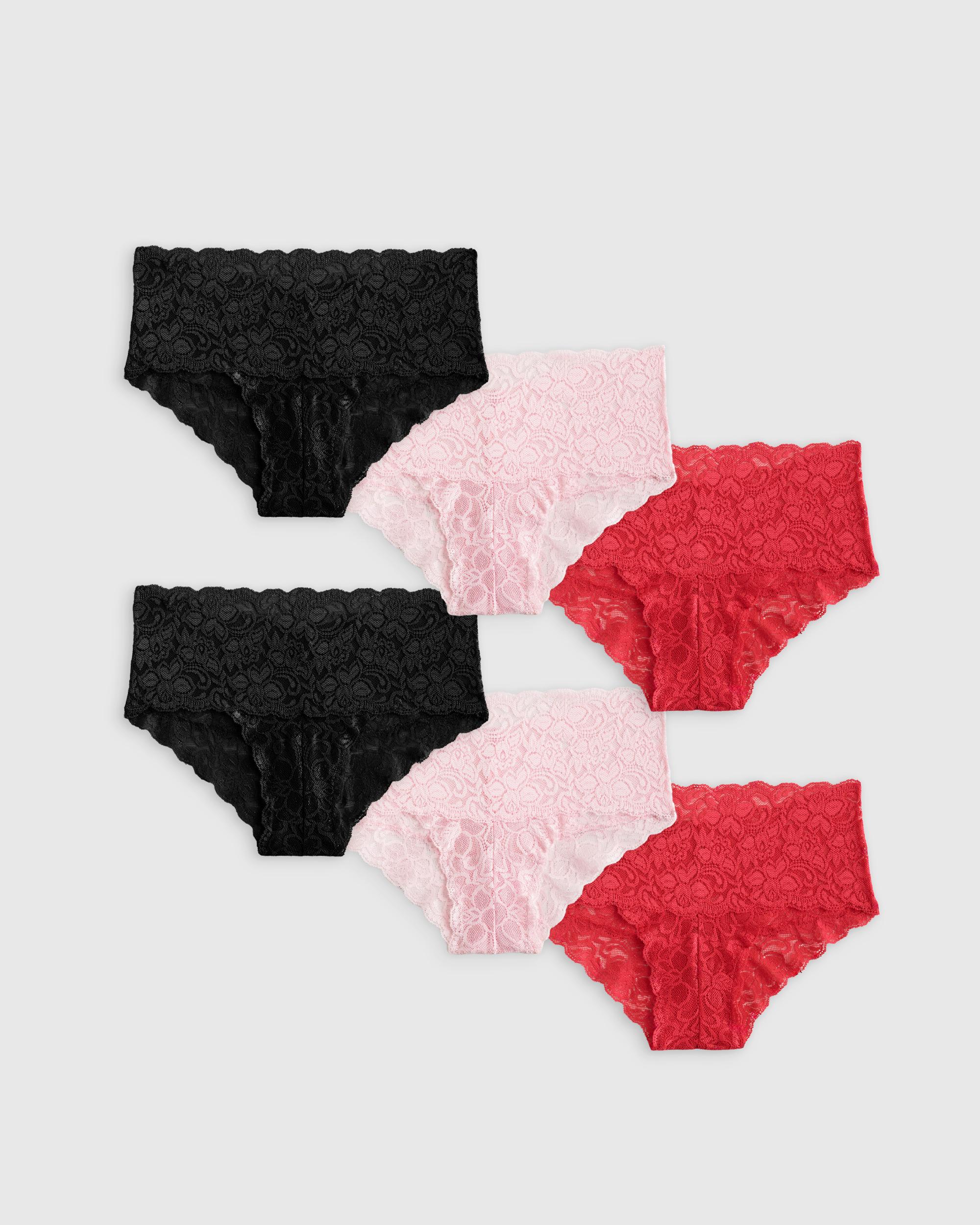 Quince | Women's Stretch Lace Cheeky Brief Nylon/Spandex Product Image