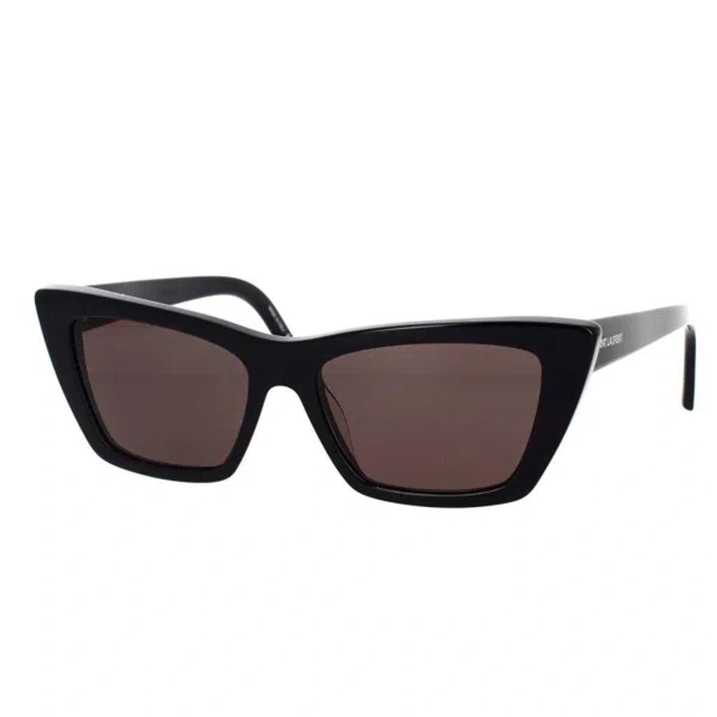 SAINT LAURENT Mica Cat-eye Acetate Sunglasses In Black Product Image