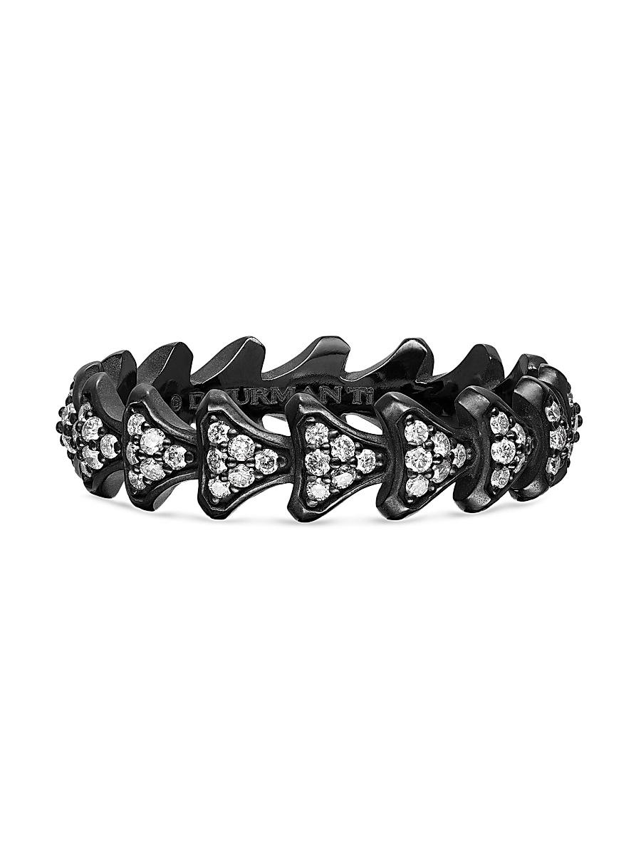 Mens Armory Band Ring in Black Titanium Product Image