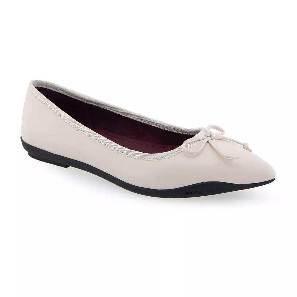 Aerosoles Dumas Women's Leather Ballet Flats, Size: 5, Eggnog Leather Product Image