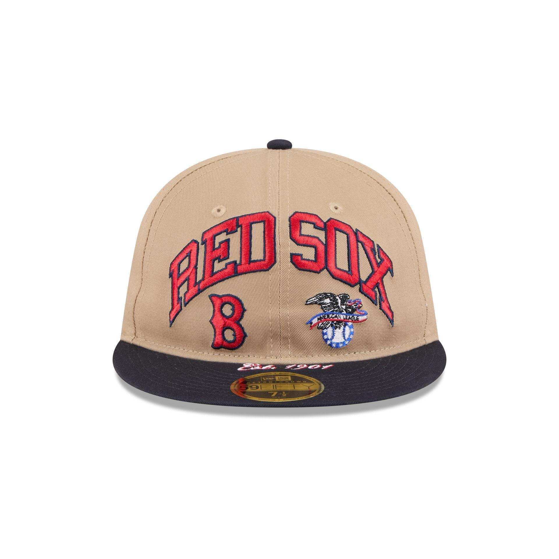 Boston Red Sox Camel Retro Crown 59FIFTY Fitted Hat Male Product Image