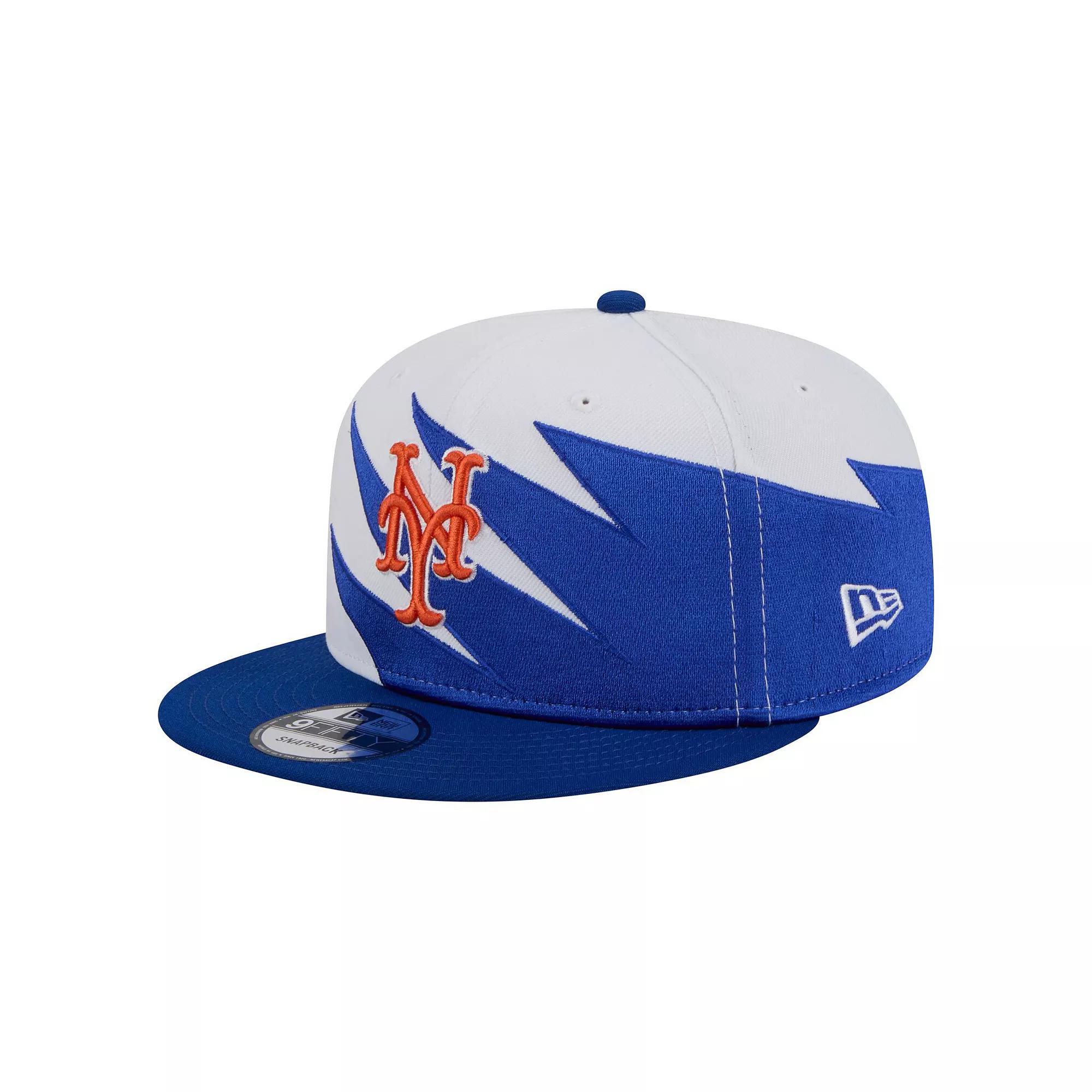 Men's New Era Royal/White New York Mets Jagged 9FIFTY Snapback Hat, Blue Product Image