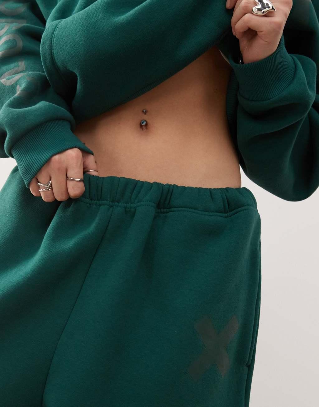 COLLUSION heavyweight logo relaxed sweatpants Product Image