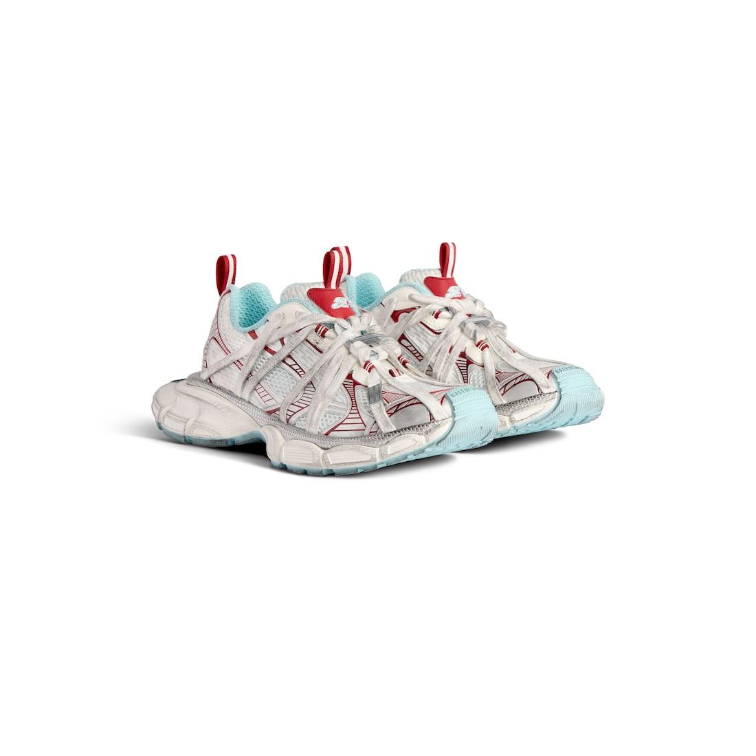 Men's 3xl Extreme Laces B Sneaker in White/red/turquoise/grey Product Image