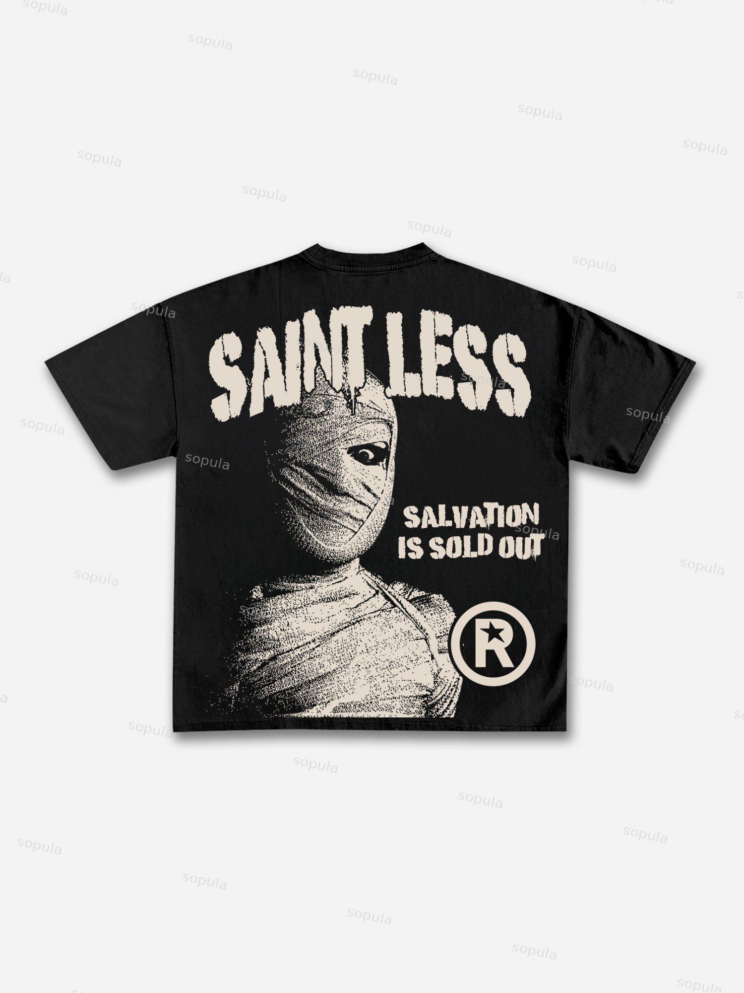 Saintless Vintage Destiny Mummy Graphic Cotton T-shirt Product Image