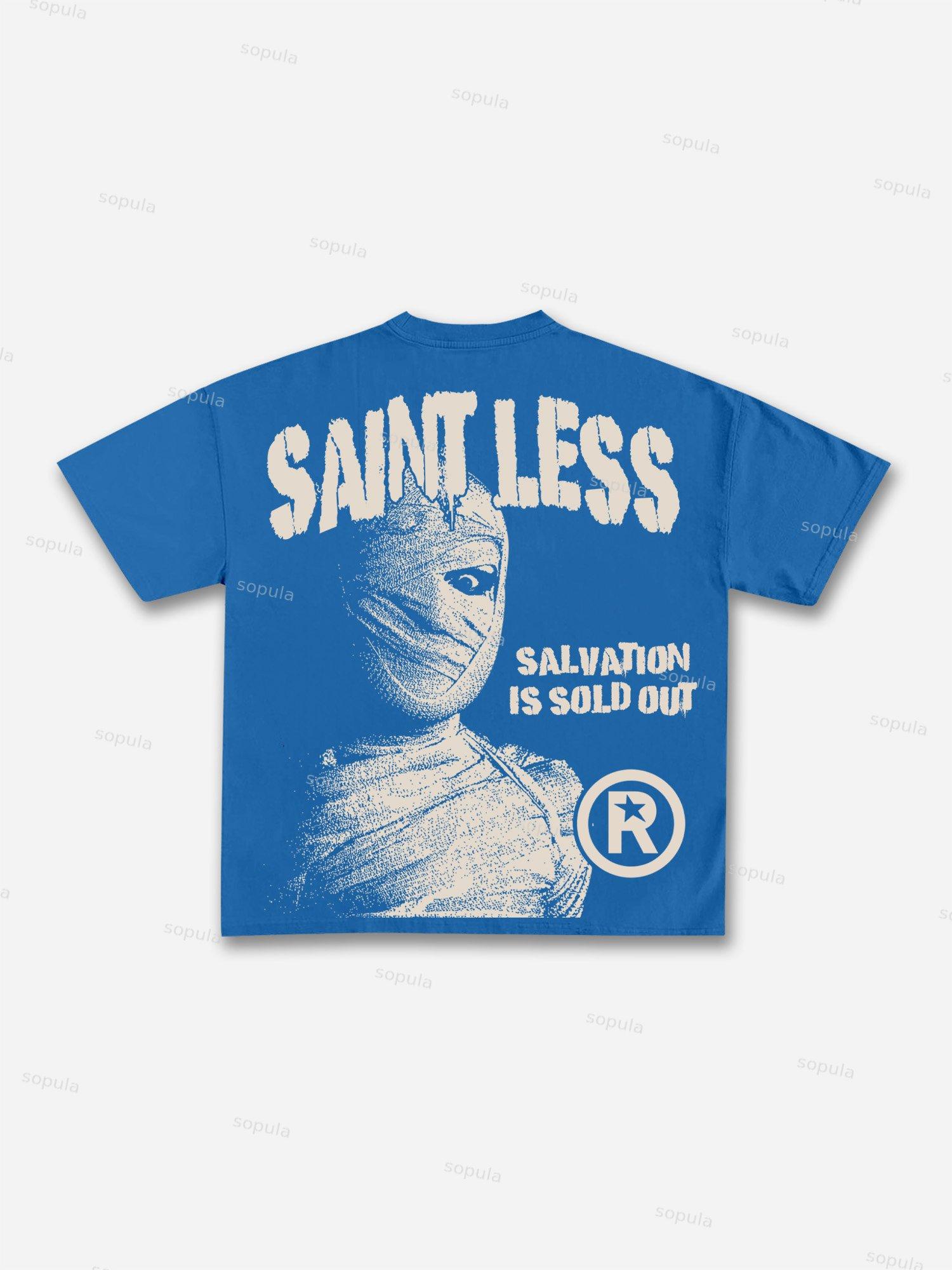 Saintless Vintage Destiny Mummy Graphic Cotton T-shirt Product Image