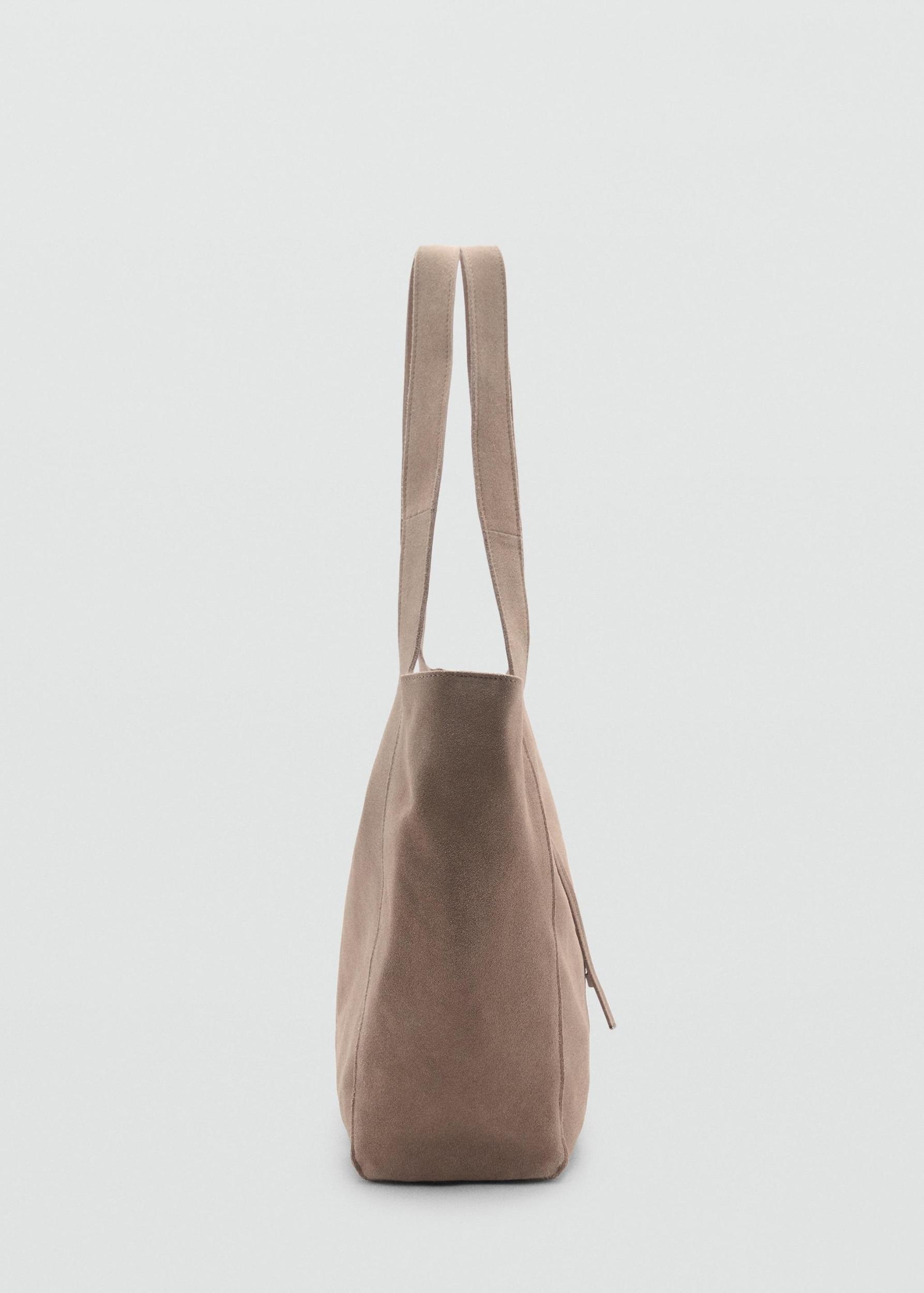 Leather shopper bag - Women | MANGO USA Product Image
