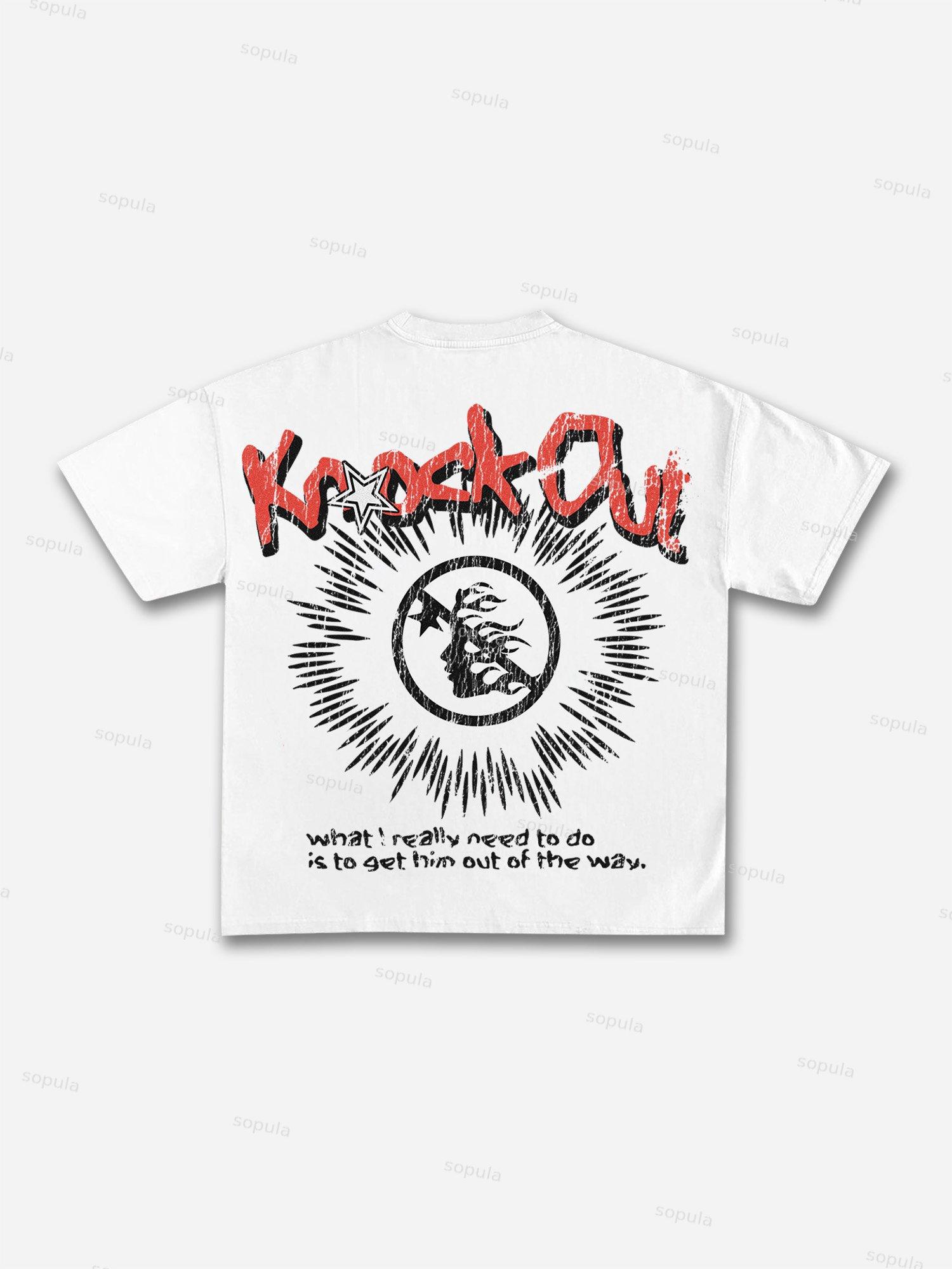Sopula Knock Out Vintage Graphic Cotton T-Shirt Product Image
