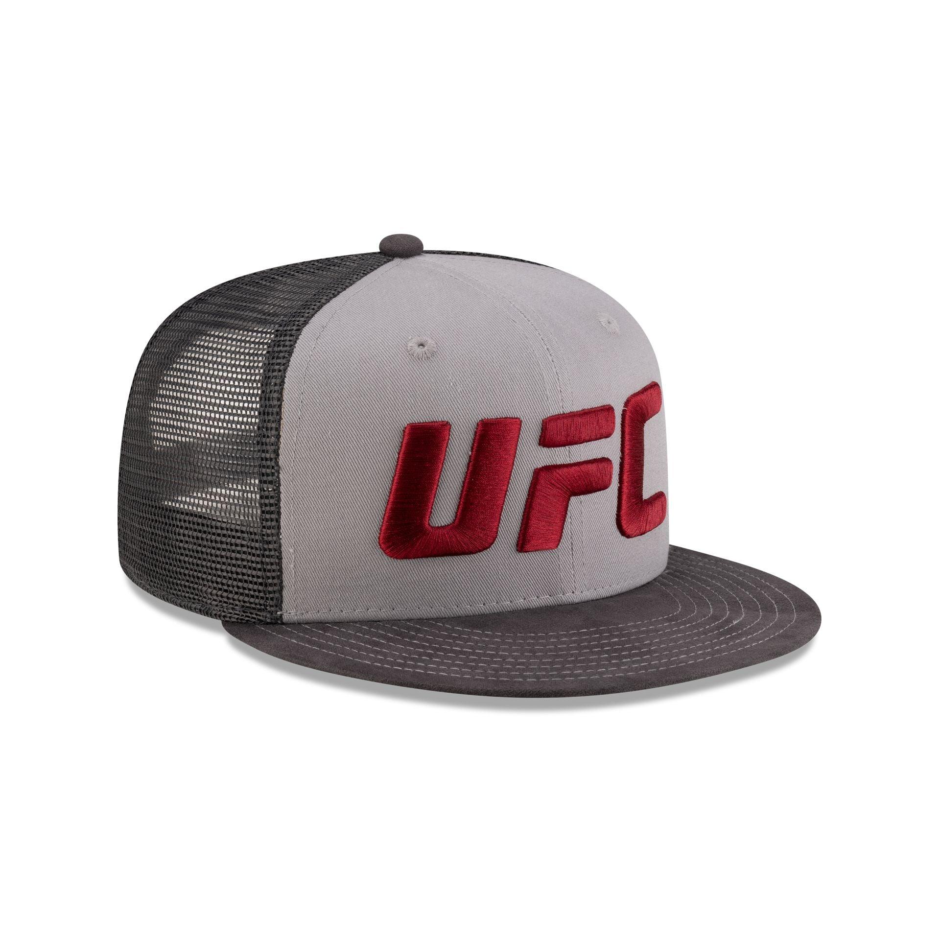 UFC Suede Gray 9FIFTY Trucker Hat Male Product Image