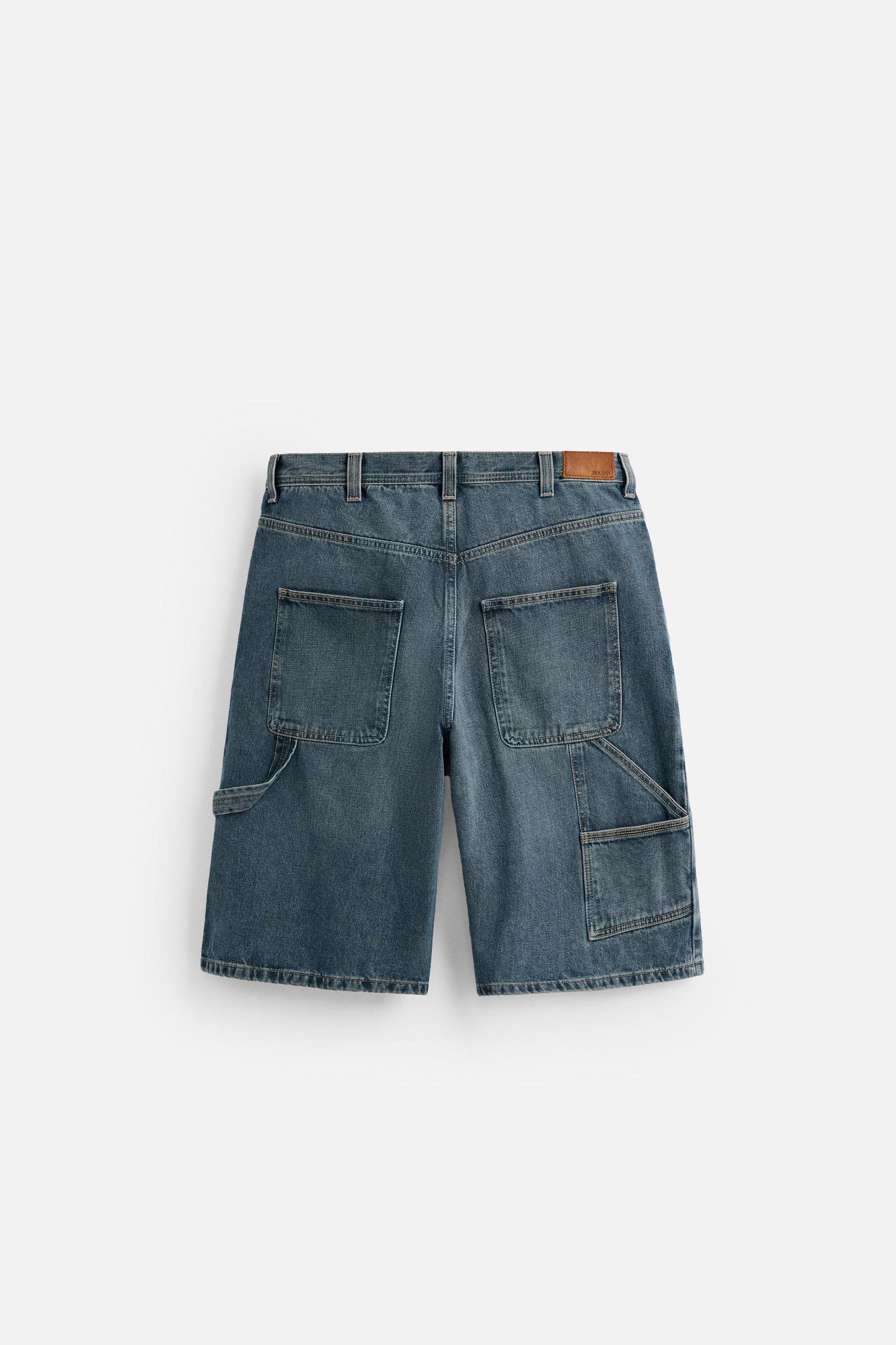 BAGGY FIT CARPENTER DENIM SHORTS Product Image