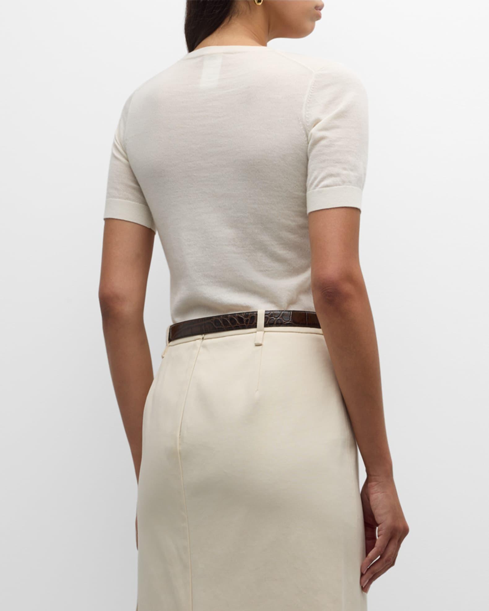 Superfine Cashmere Crop Sweater Product Image