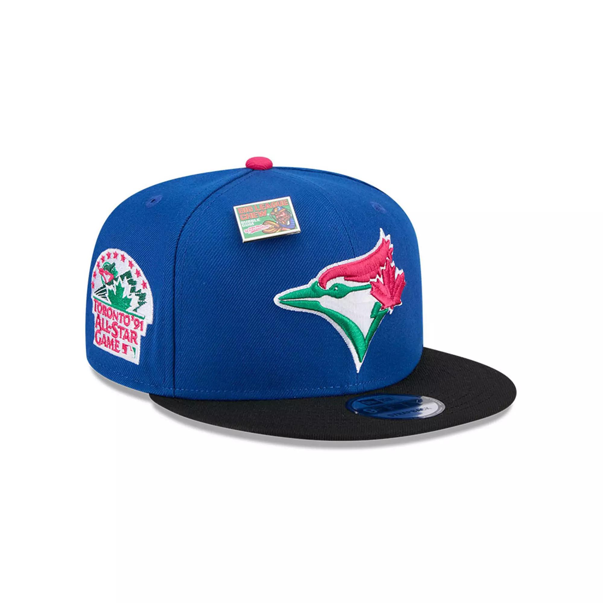 Men's New Era Royal/Black Toronto Blue Jays Watermelon Big League Chew Flavor Pack 9FIFTY Snapback Hat, Jay Blue Product Image