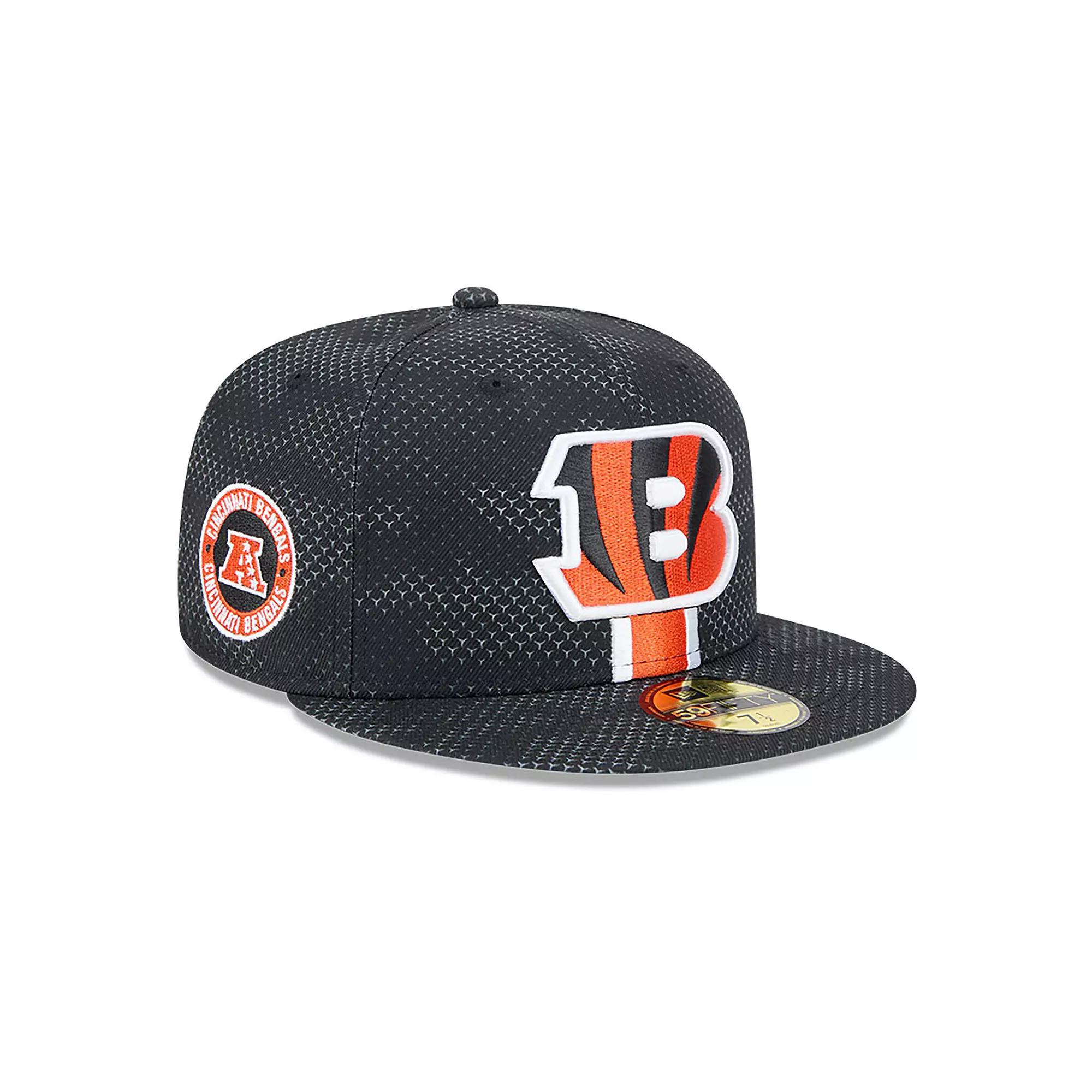 Men's New Era Black Cincinnati Bengals 2024 Sideline 59FIFTY Fitted Hat,  Product Image