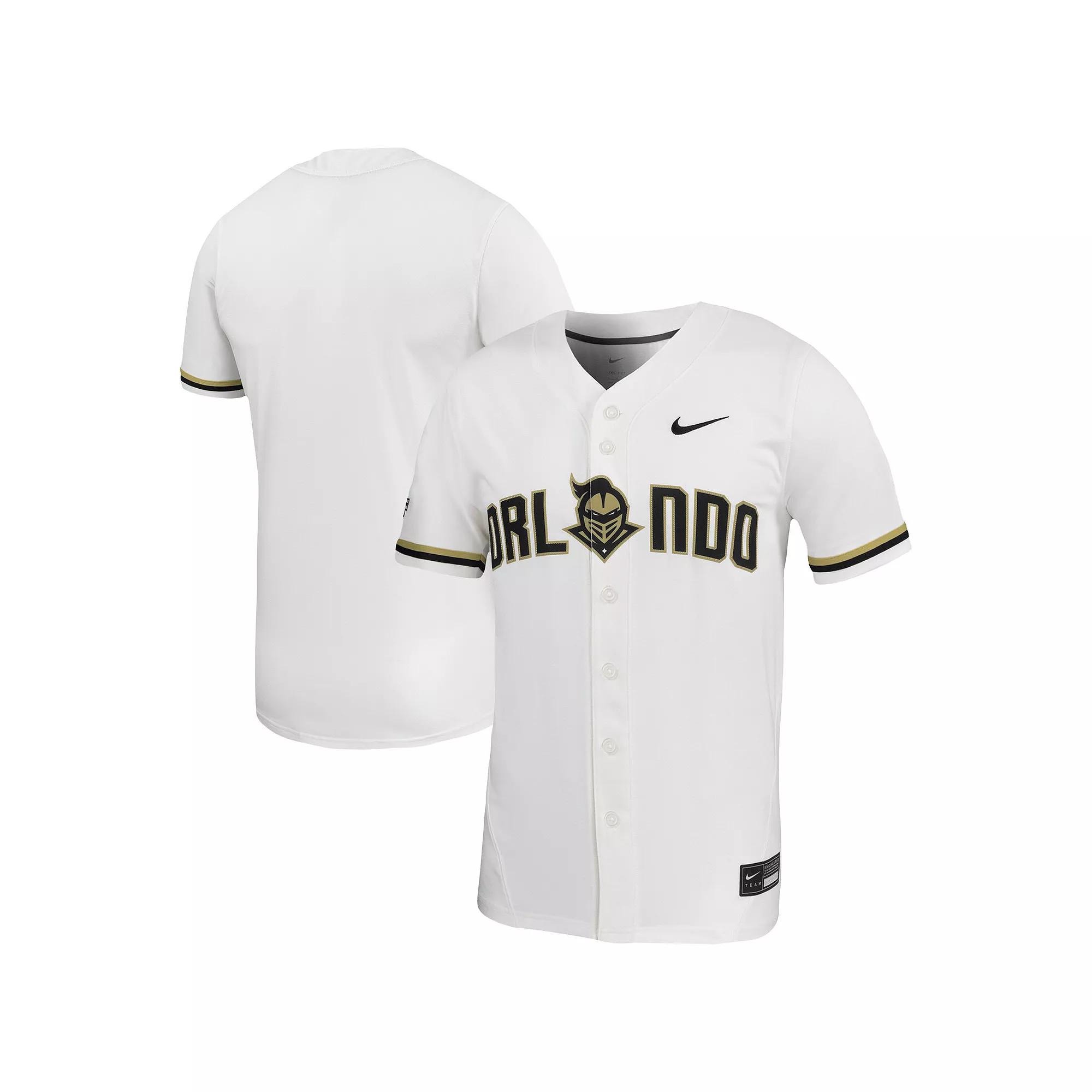 Men's Nike White UCF Knights Replica Baseball Jersey, Size: Small Product Image