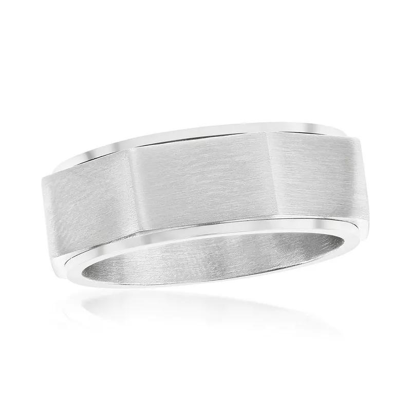 Metallo Geometric Spinner Ring, Men's, Size: 9, Stainless Product Image
