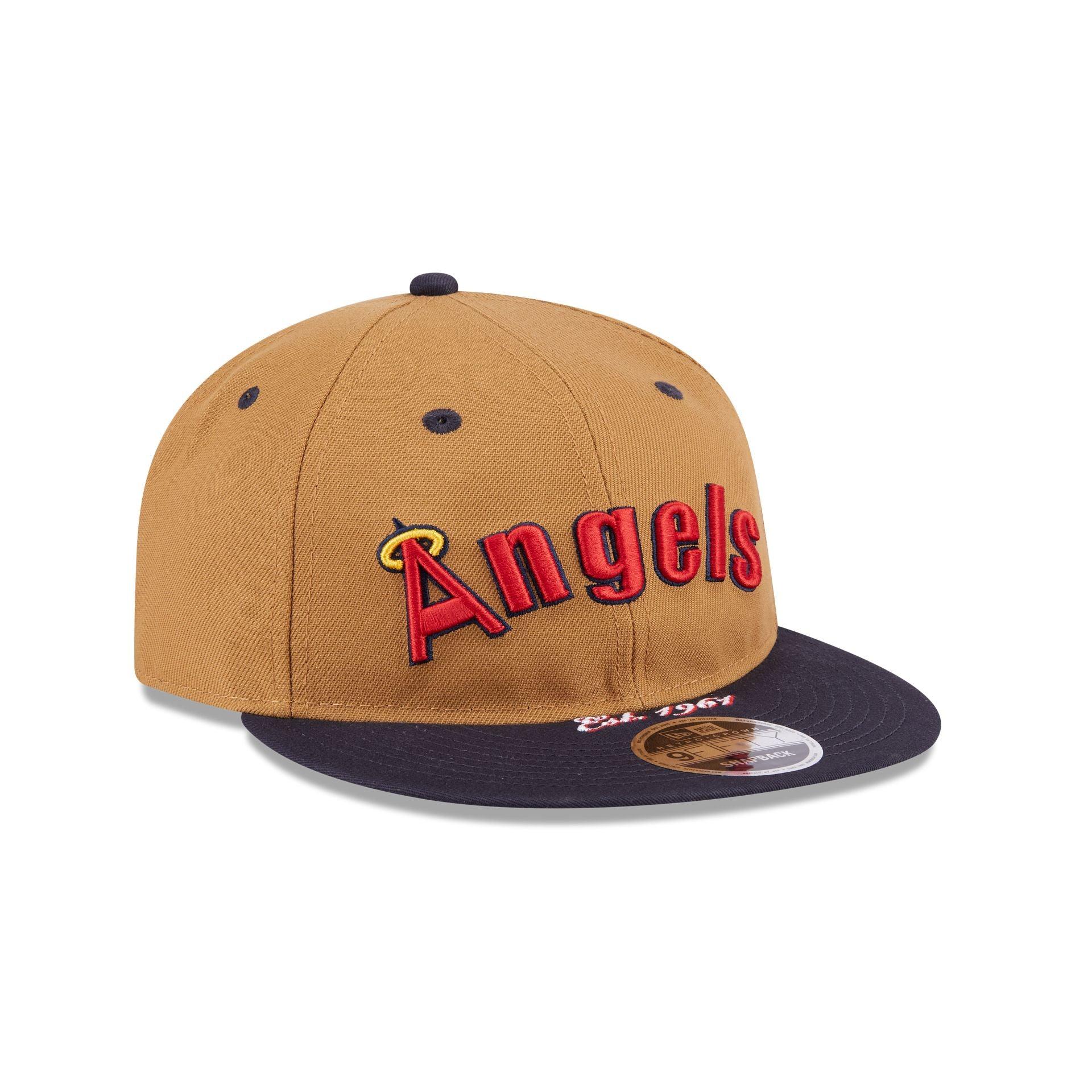 Los Angeles Angels Wheat Retro Crown 9FIFTY Snapback Hat Male Product Image