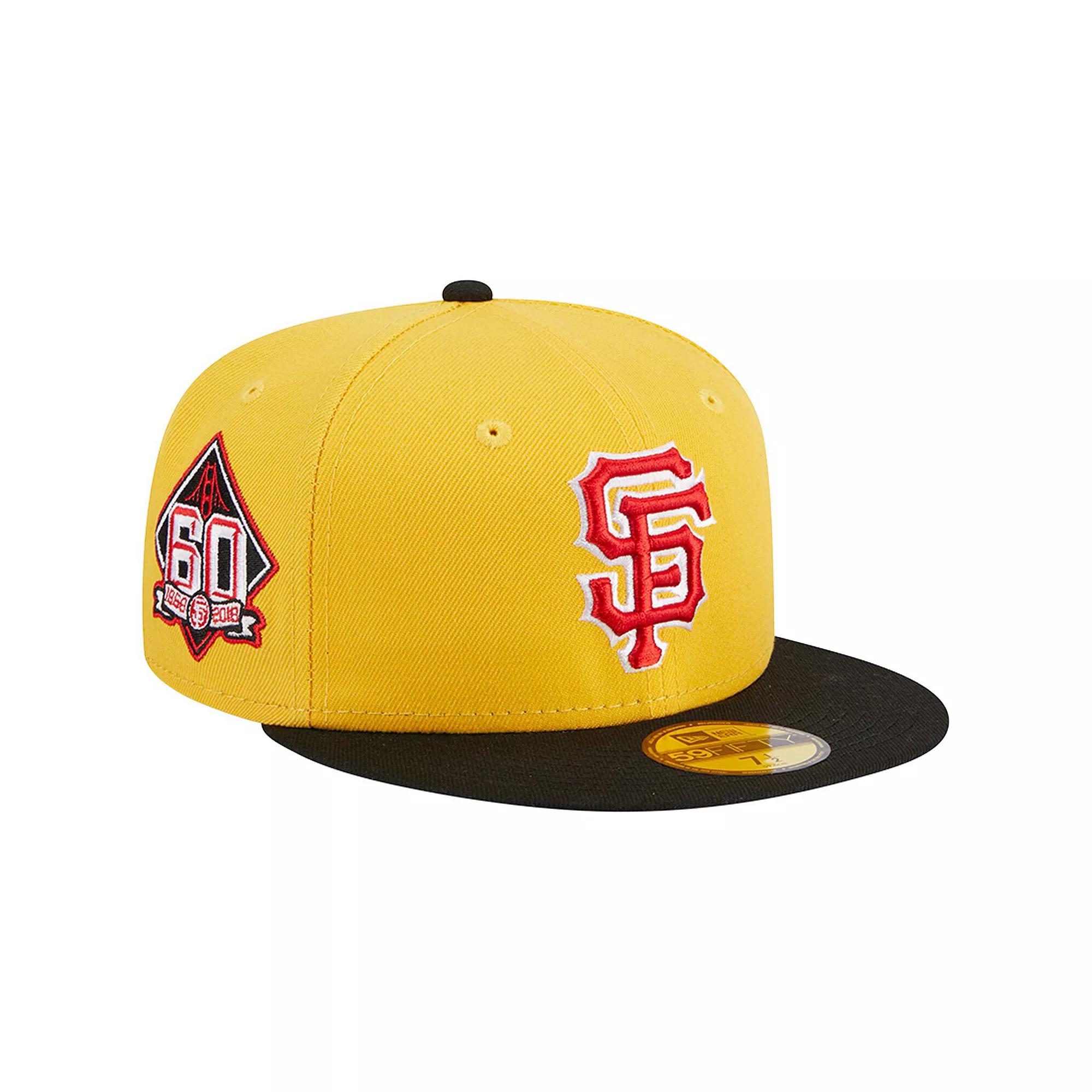 Men's New Era Yellow/Black San Francisco Giants Grilled 59FIFTY Fitted Hat,  Product Image