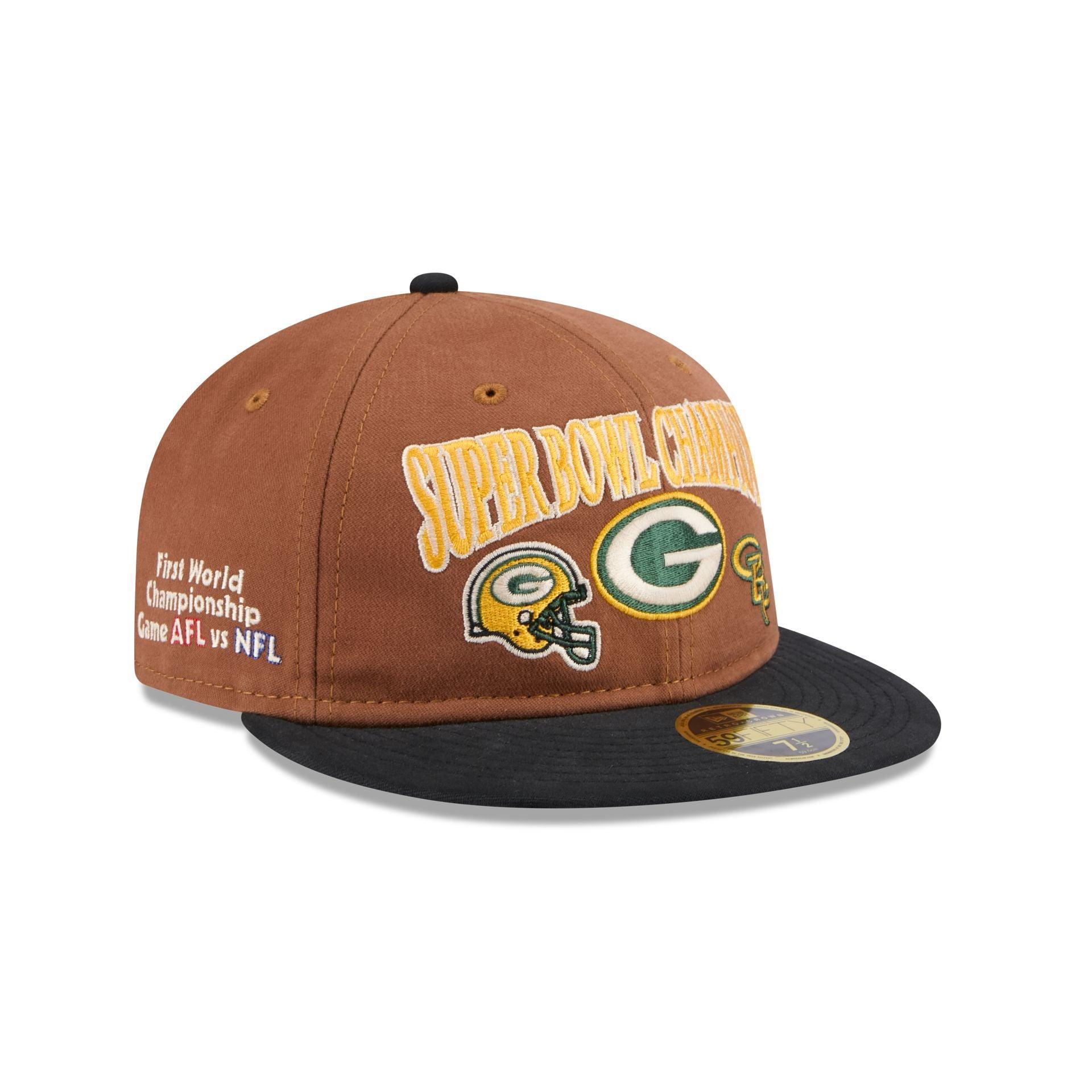 Green Bay Packers Champions Retro Crown 59FIFTY Fitted Hat Male Product Image