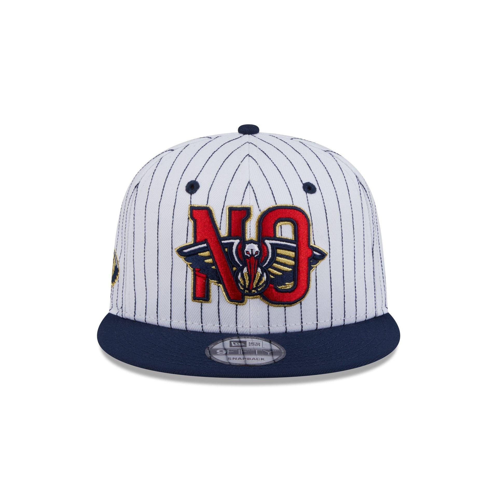 New Orleans Pelicans Deceptor Pinstripe 9FIFTY Snapback Hat Male Product Image