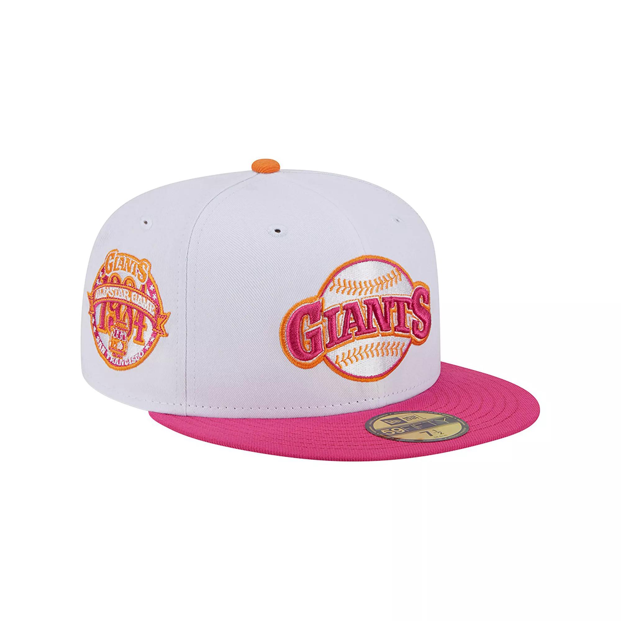 Men's New Era  White/Pink San Francisco Giants 1984 MLB All-Star Game 59FIFTY Fitted Hat Product Image